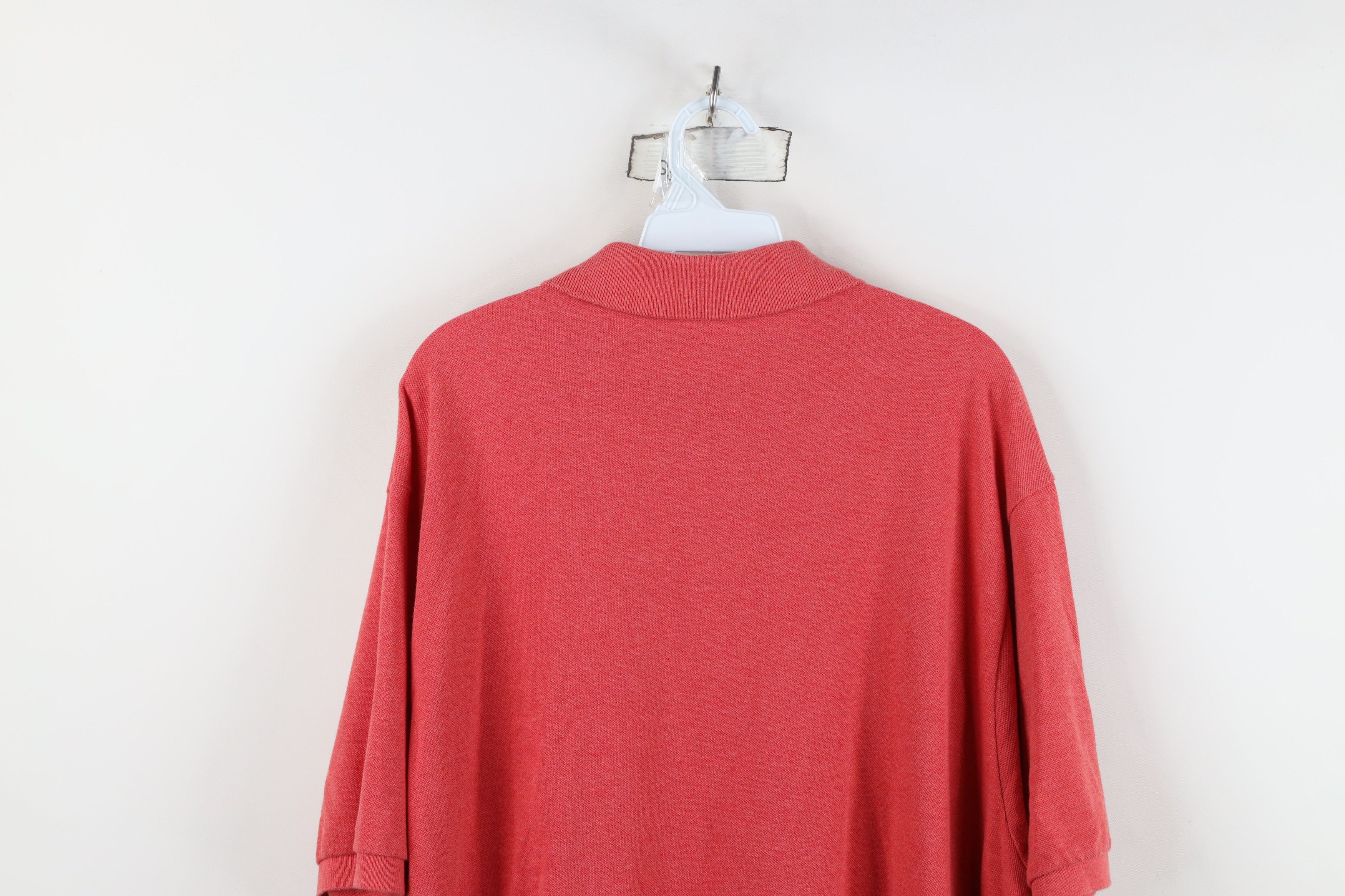 Lacoste Lacoste Faded Croc Logo Pique Cotton Golf Polo Shirt Red Size US XXL / EU 58 / 5 - 13 Thumbnail