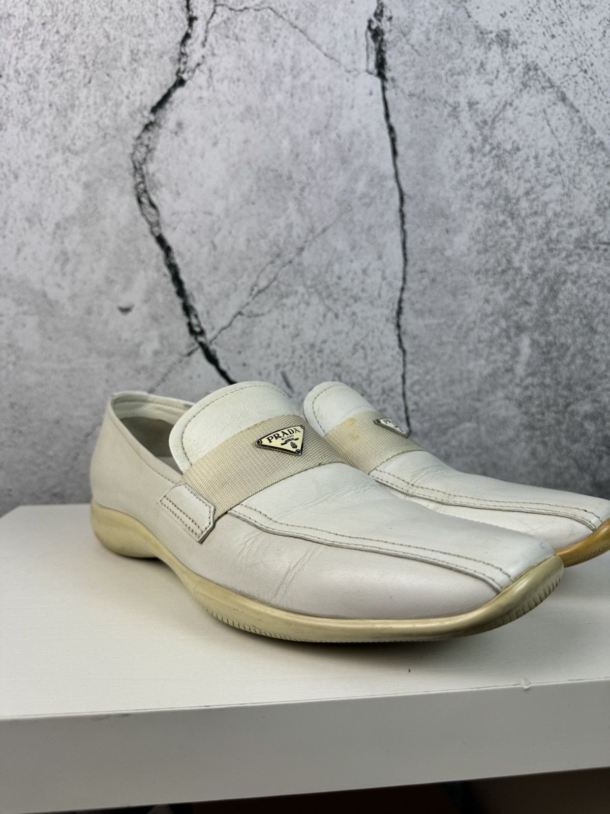 Prada PRADA MILANO Logo Leather Driver Sport Loafers Size US 8 / EU 41 - 4 Thumbnail