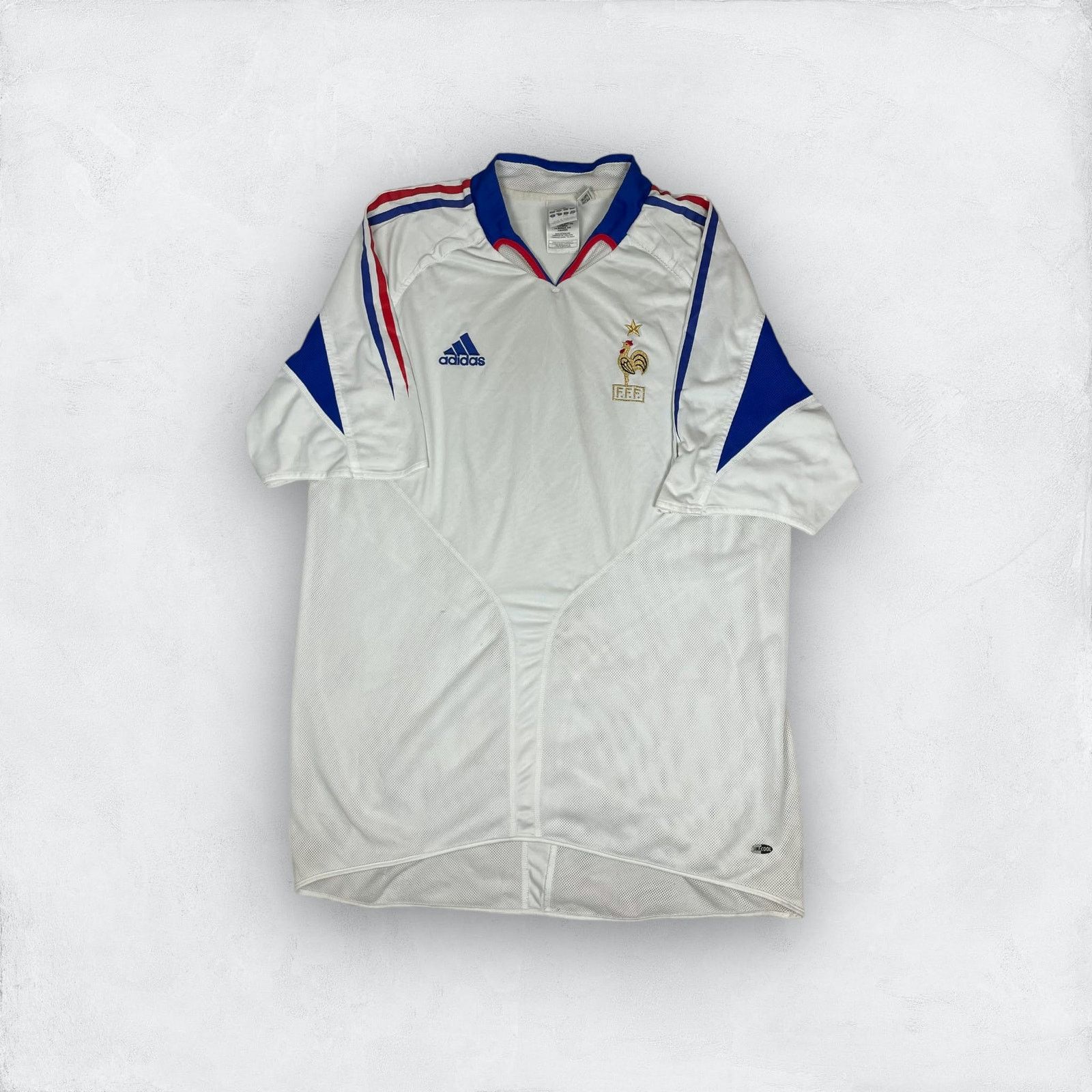 Adidas Adidas Mens White France National Football Team Jersey Large Size US L / EU 52-54 / 3 - 1 Thumbnail