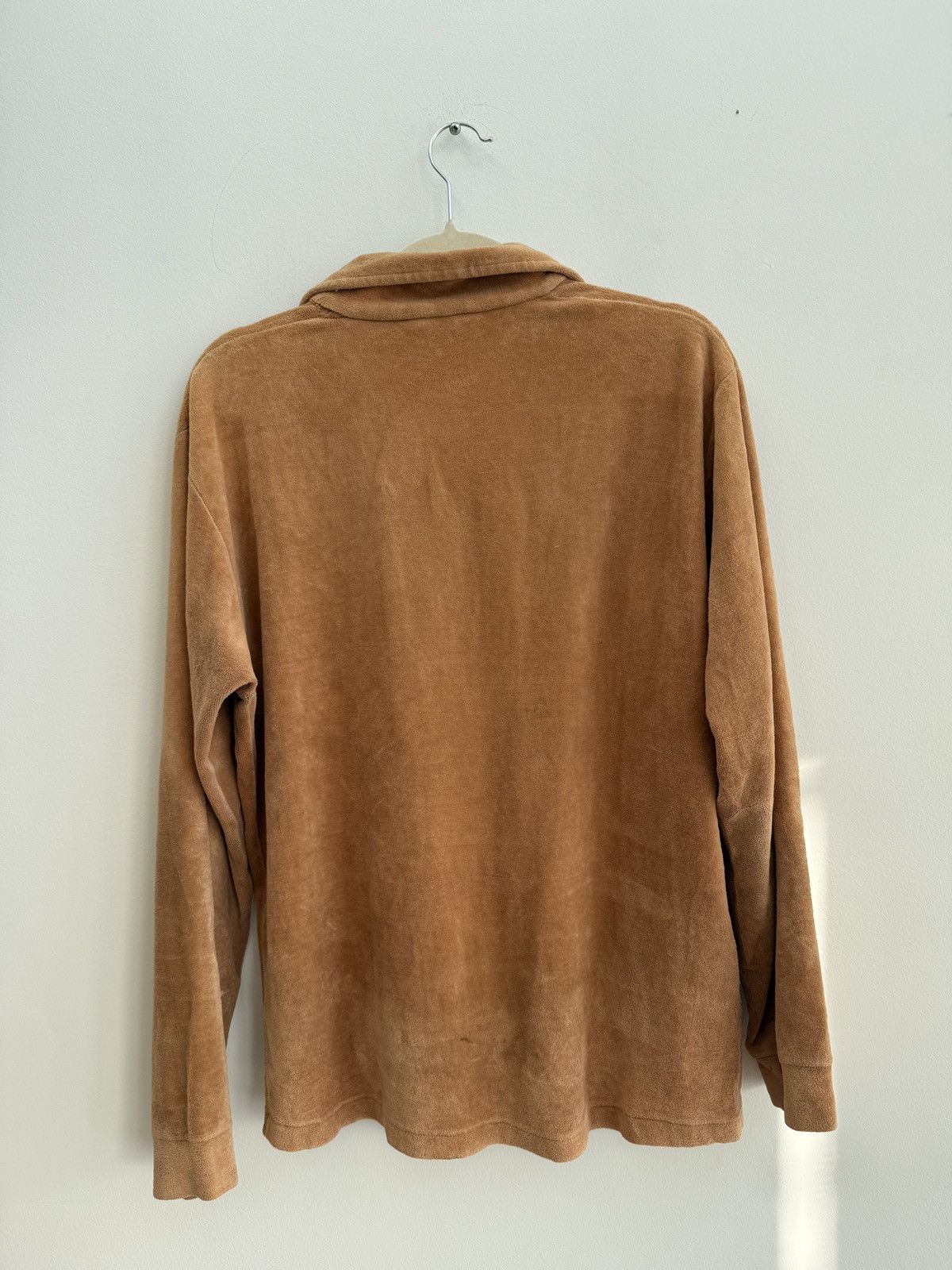Other 1960s Combed Cotton Velour Open Collar Shirt Size US M / EU 48-50 / 2 - 3 Thumbnail