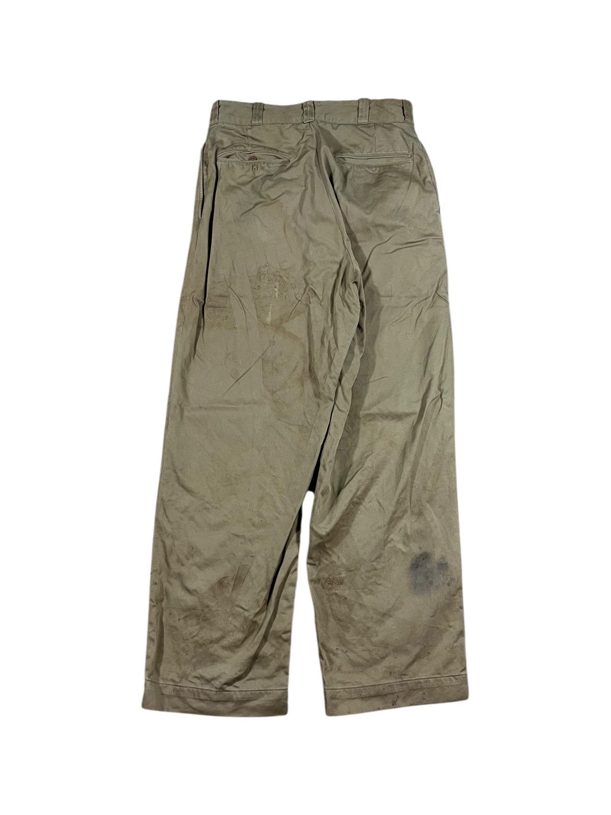 Vintage Vintage 60s US Army Khaki Chino Pants Painter 28x28 Size US 28 / EU 44 - 2 Thumbnail