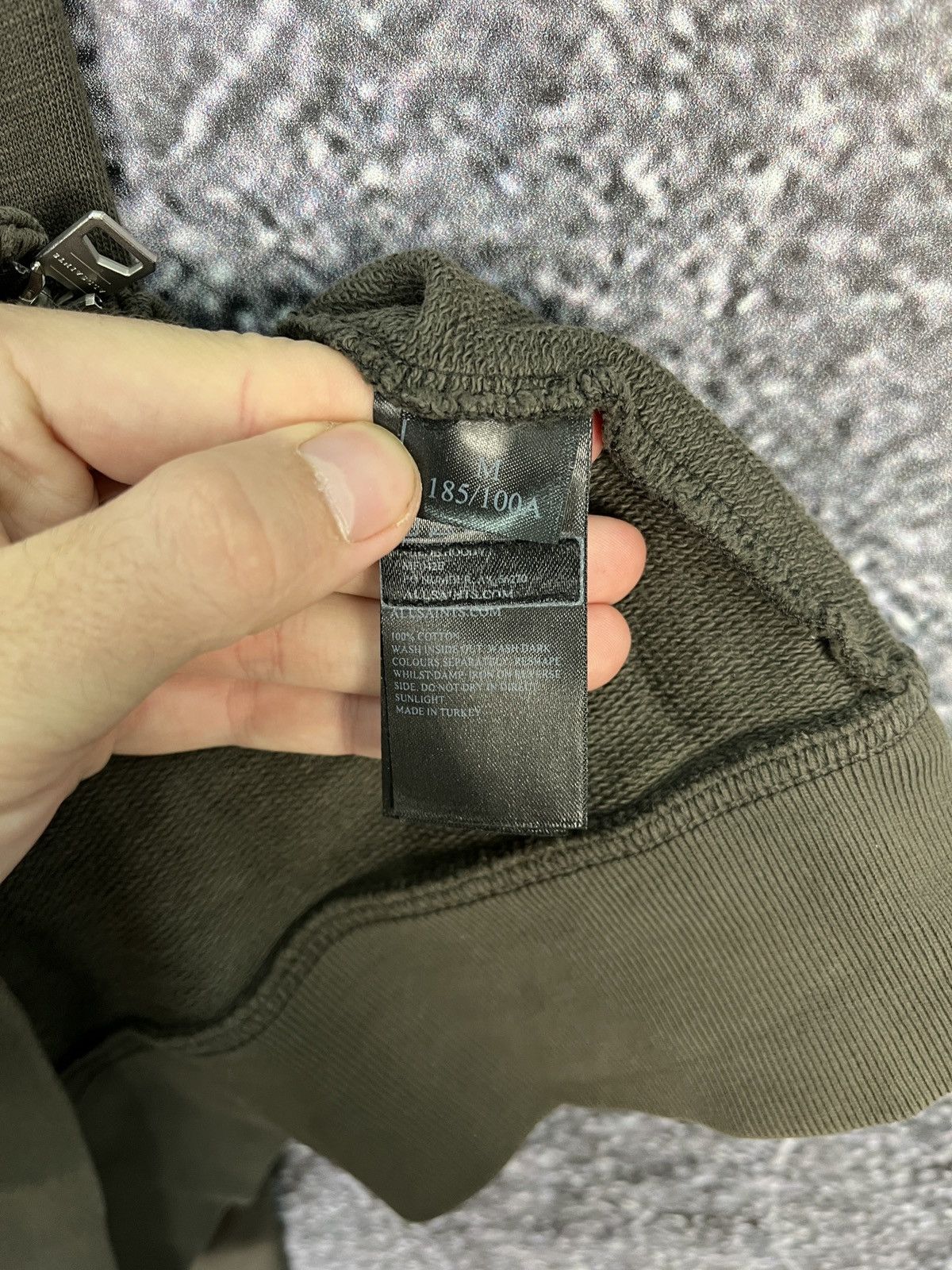 Allsaints Men’s Allsaints Full Zip Hoody Luxury Vintage Hoodie Size M Size US M / EU 48-50 / 2 - 6 Thumbnail