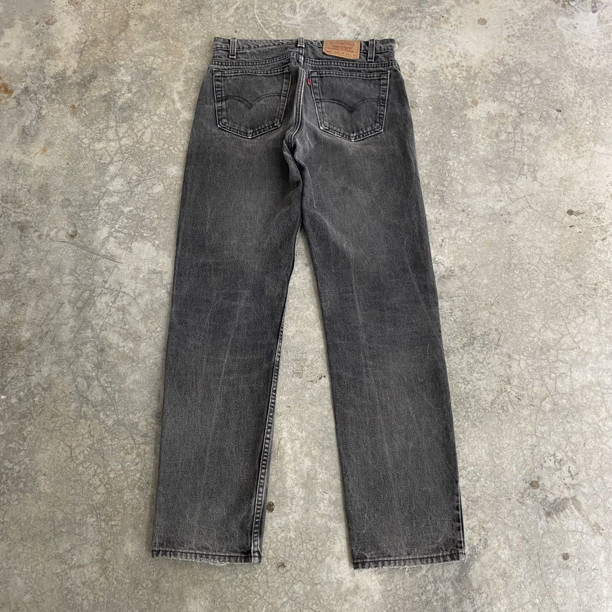 Levi's Vintage 90’s Levis 505 Faded Black Straight Leg Denim Size US 32 / EU 48 - 9 Thumbnail