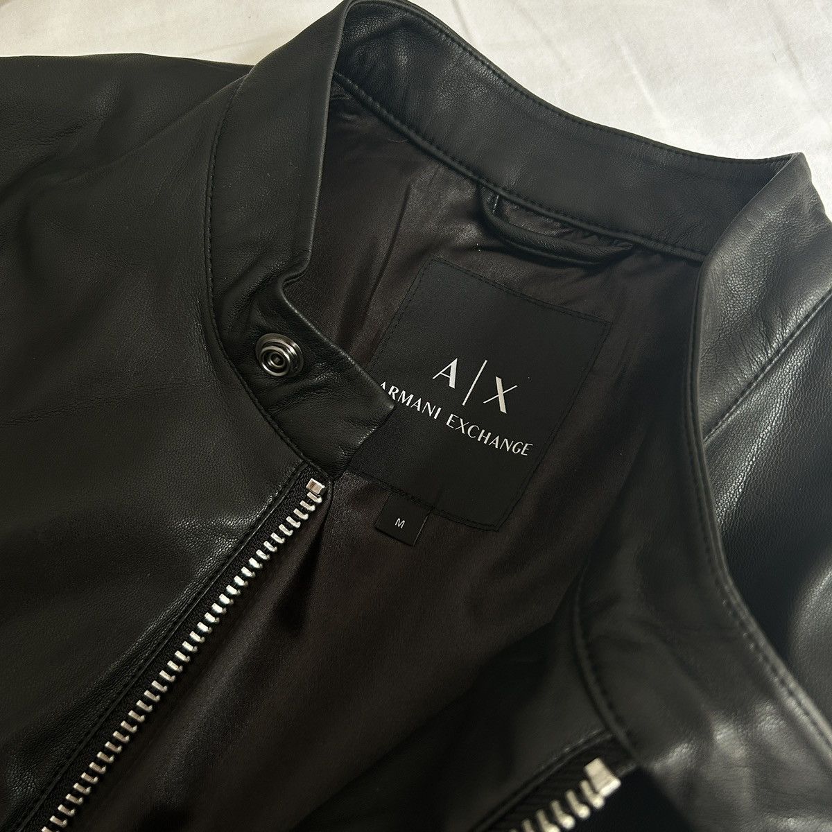 Armani Exchange armani exchange faux leather jacket Size US M / EU 48-50 / 2 - 2 Thumbnail
