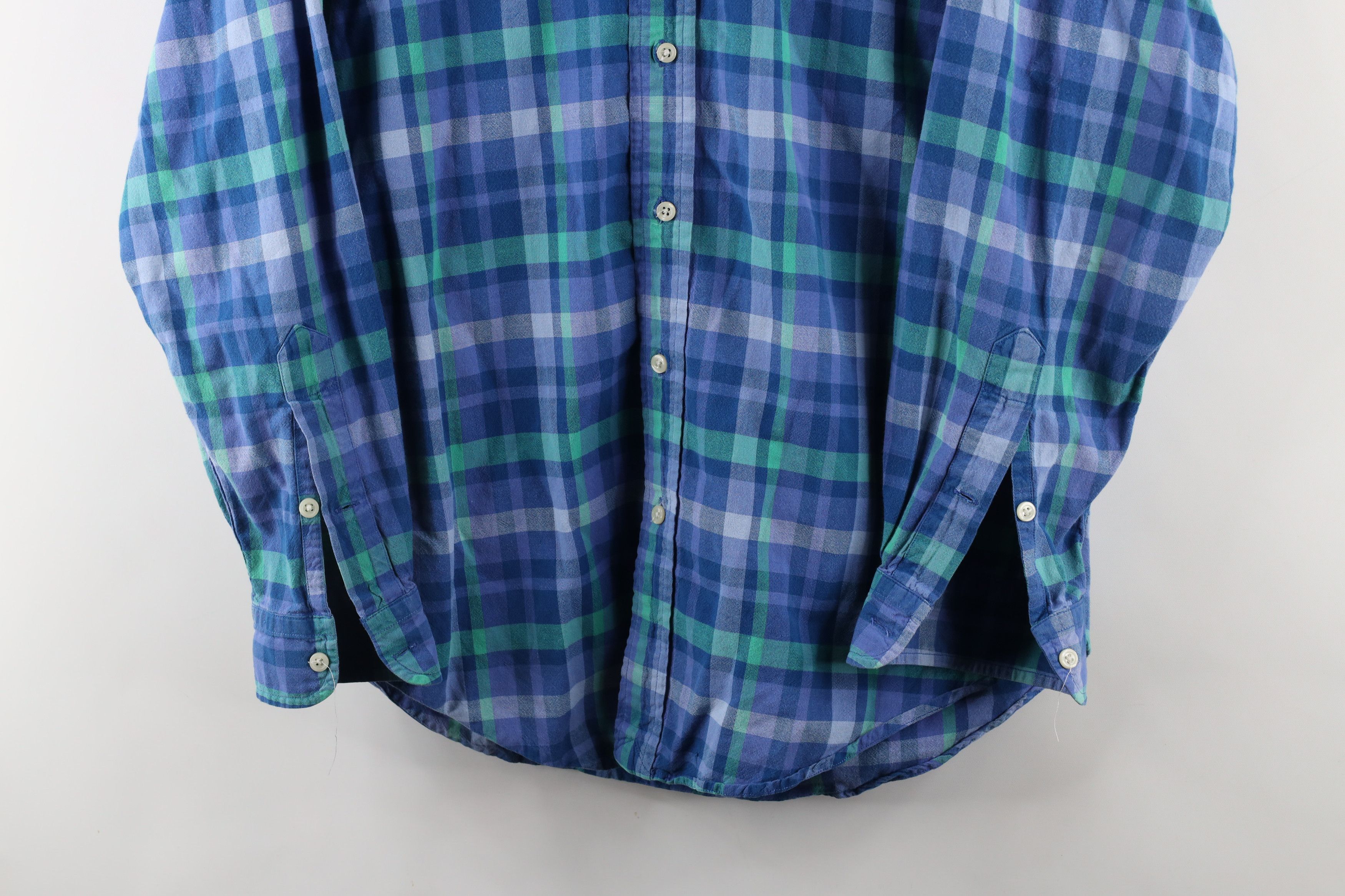Ralph Lauren × Vintage Vintage 90s Ralph Lauren Bradfield Flannel Button Down Shirt Size US M / EU 48-50 / 2 - 3 Thumbnail
