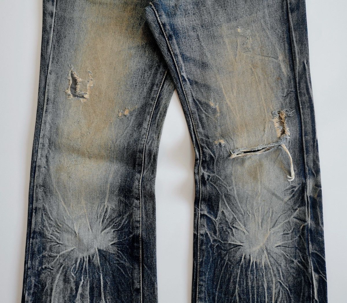 JACKROSE Bootcut Flare Mudmax Jackrose Thrashed Jeans ERD Grunge Size US 30 / EU 46 - 4 Thumbnail