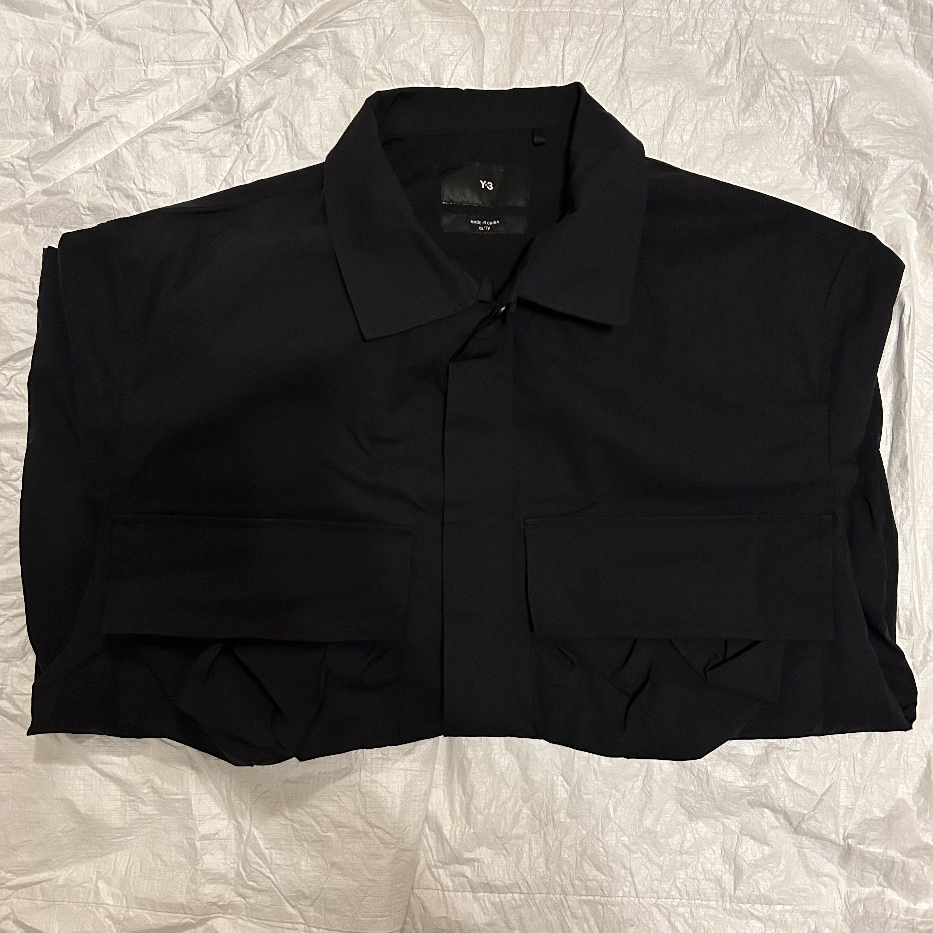 Y-3 × Yohji Yamamoto Y-3 Short Sleeve Pocket Shirt, Black XS Size US XS / EU 42 / 0 - 9 Thumbnail