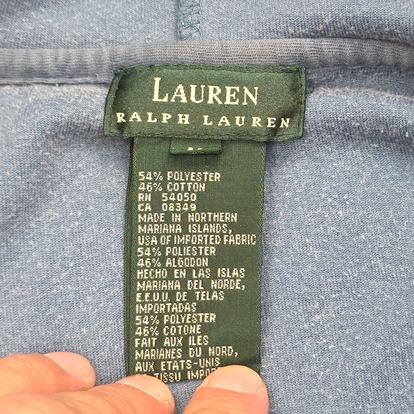Ralph Lauren Ralph Lauren Active Blue Velour Track Hooded Zip-Up Jacket Women M Size M / US 6-8 / IT 42-44 - 6 Thumbnail