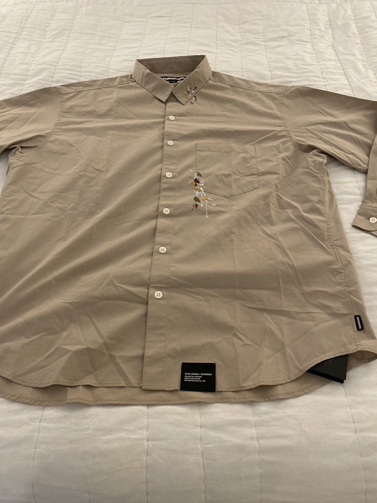 Neighborhood Neighborhood Japan Drip Embroidery Shirt XL NWT Size US XL / EU 56 / 4 - 4 Thumbnail