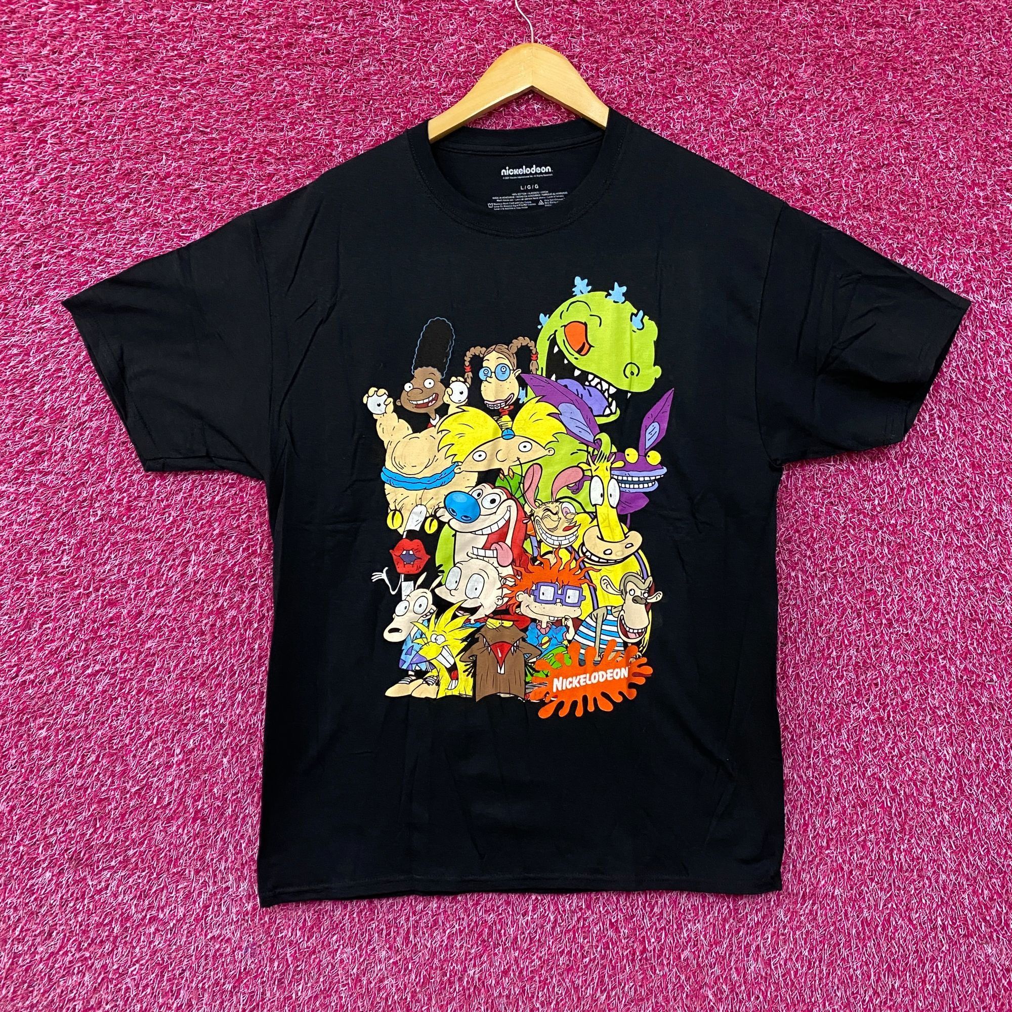 Nickelodeon Nickelodeon Cartoon Characters Group Shot Graphic Black Tee Size US L / EU 52-54 / 3 - 1 Thumbnail