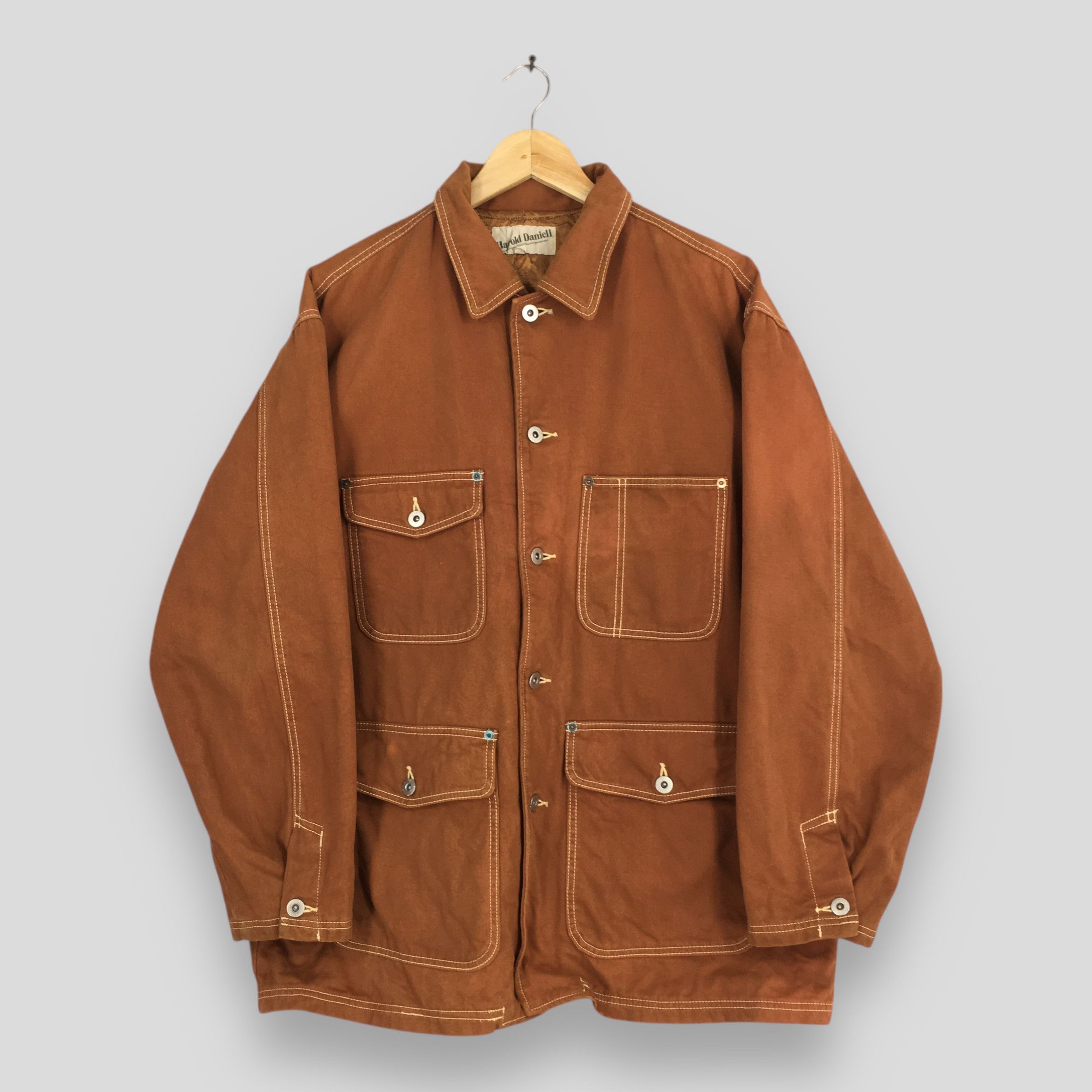 Vintage Vintage 80s Harold Daniell Workers Sanforized Chore Jacket M Size US M / EU 48-50 / 2 - 1 Thumbnail