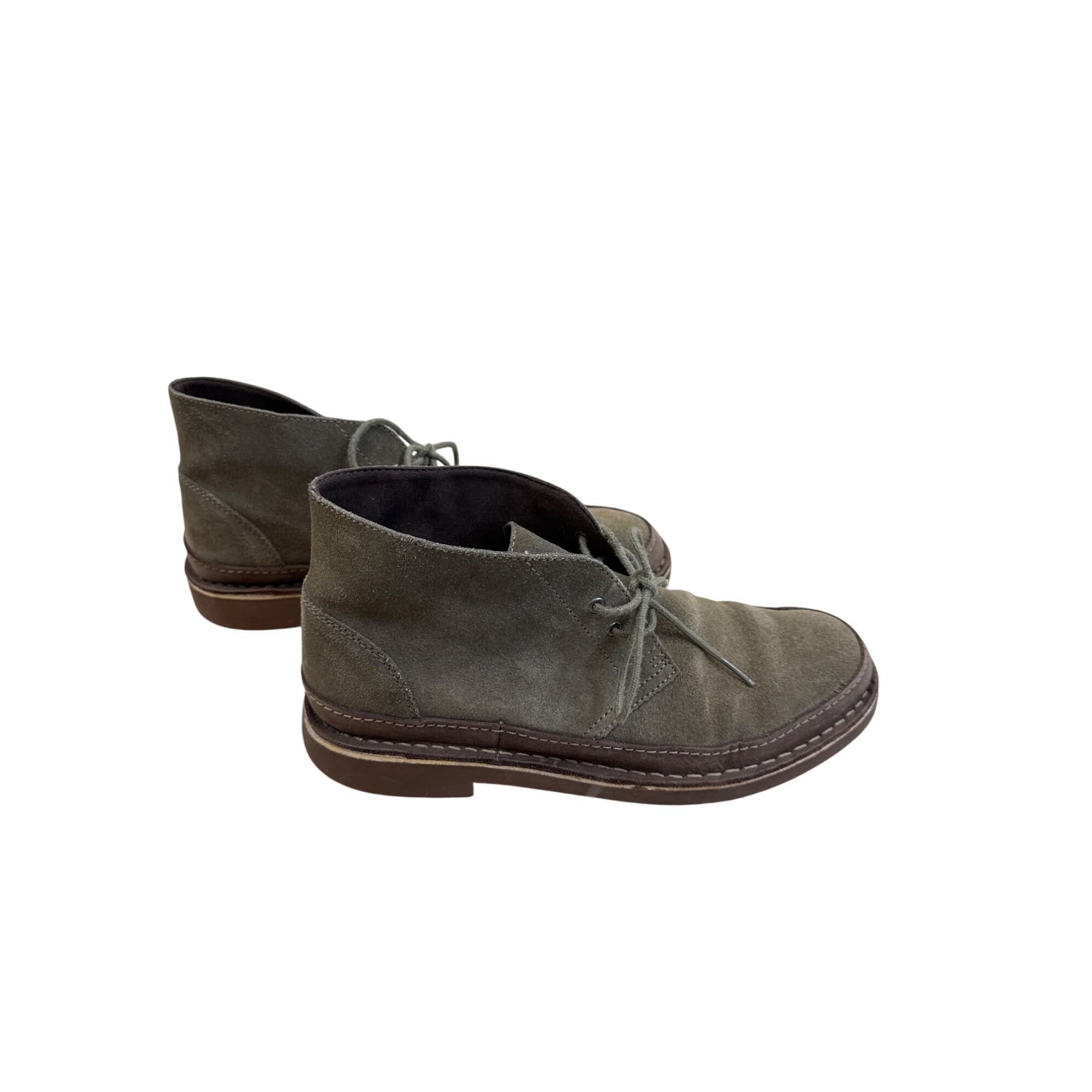Clarks Mens Clarks Desert Suede green Chukka ankle boots 10M SKU 77 Size US 11 / EU 44 - 4 Thumbnail