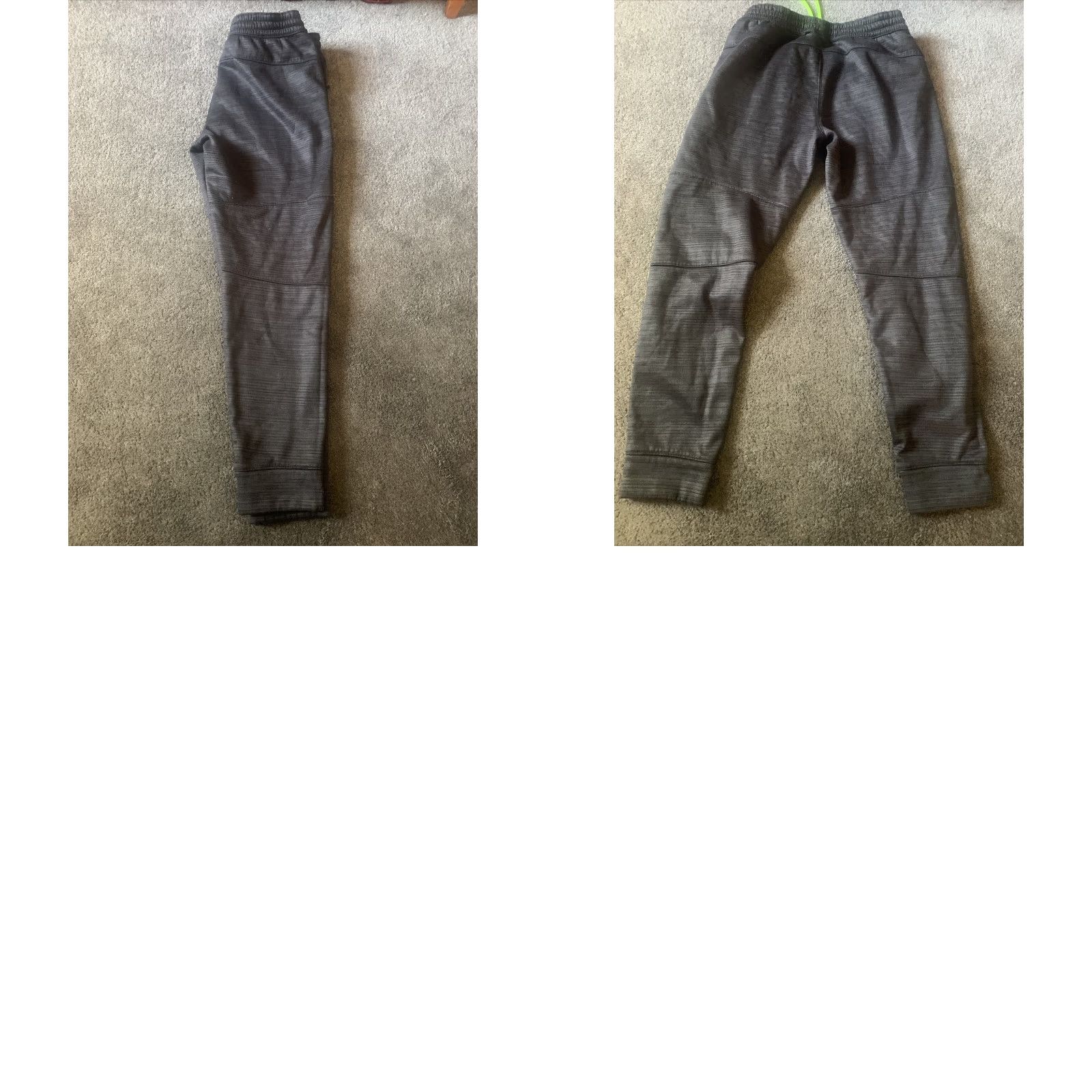 Spalding Spalding L Mens Joggers Drawstring Athleisure Sweatpants Gray Moisture Wicking Pockets Zip Pocket Adjustable Waist Athletic Stretch Size US 33 - 8 Thumbnail