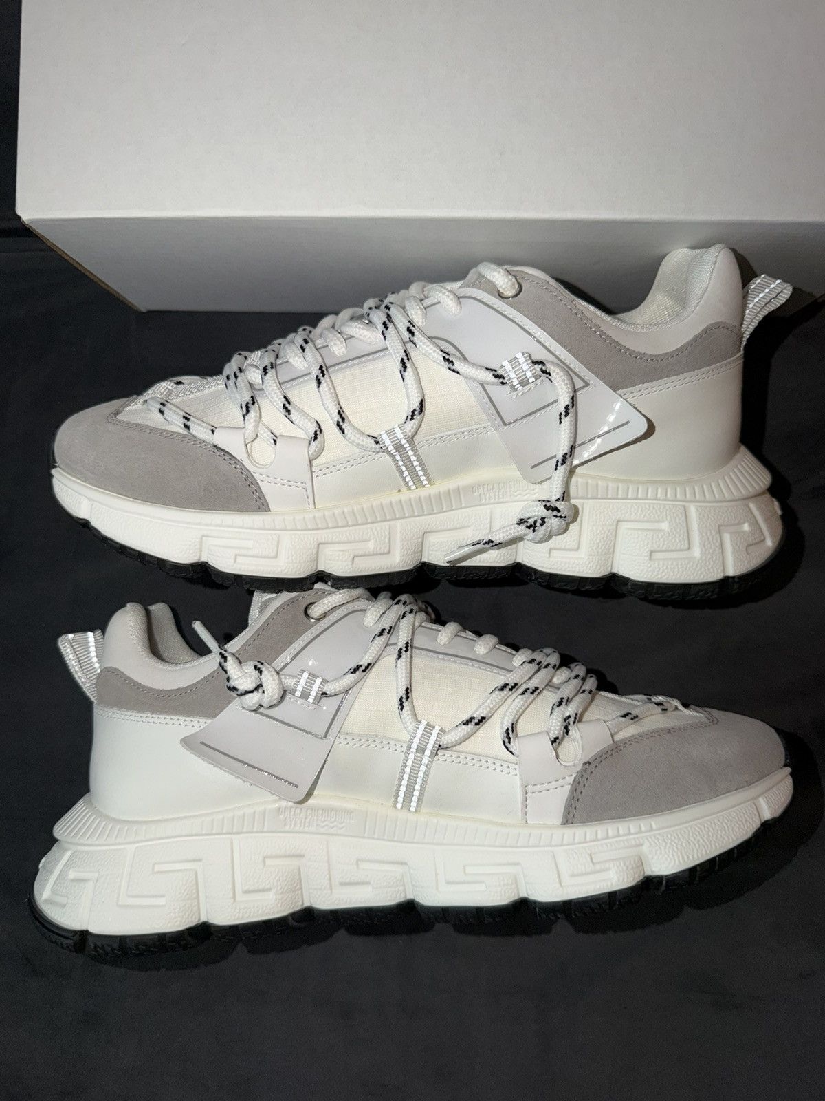 Versace Versace Trigreca V2 ‘White Grey’ Sneakers Size 41EU/8MUS Size US 8 / EU 41 - 2 Thumbnail