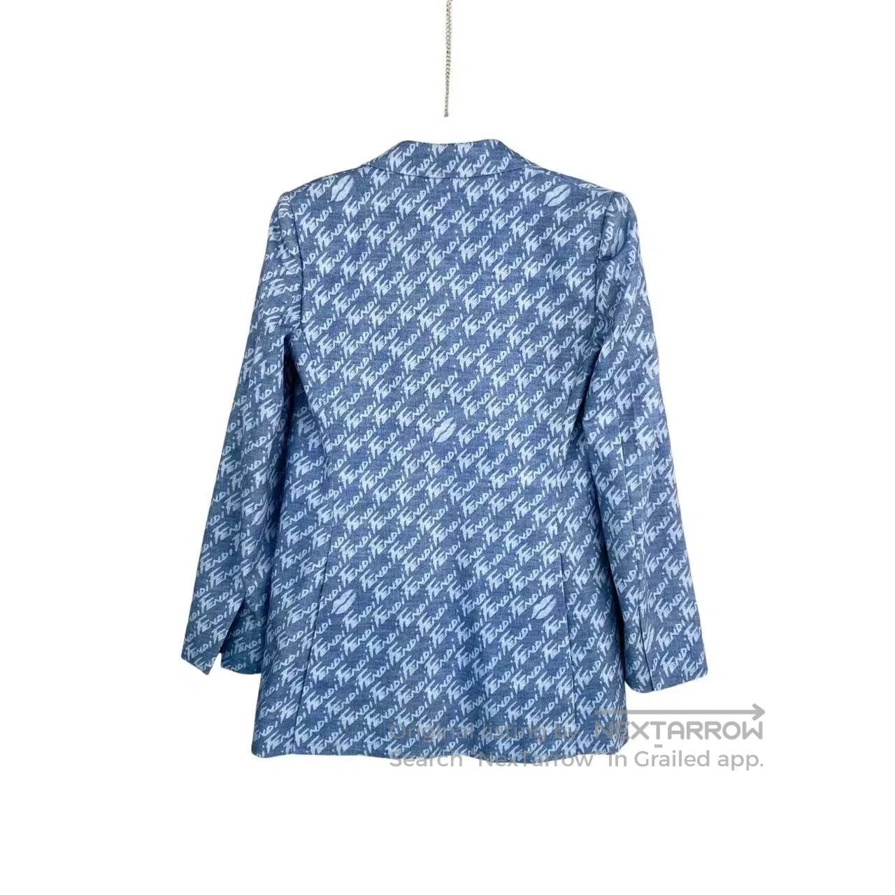 Fendi Fendi Denim suit with printed letter logo| Size XS / US 0-2 / IT 36-38 - 2 Thumbnail