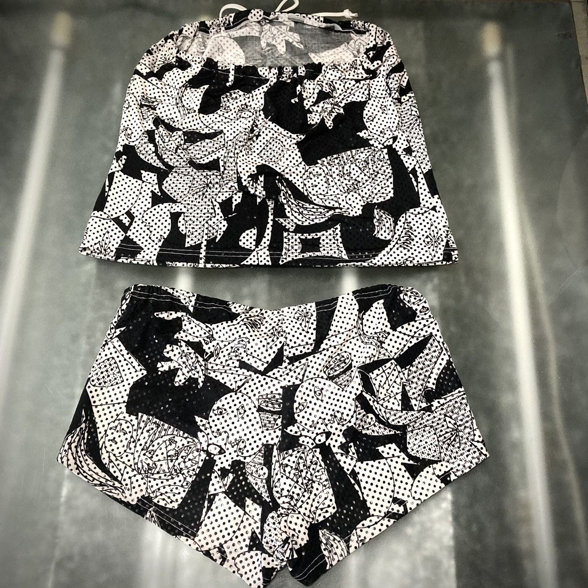 Japanese Brand 2000s Runway Archive Micro Shorts Set-Up Size S / US 4 / IT 40 - 13 Thumbnail