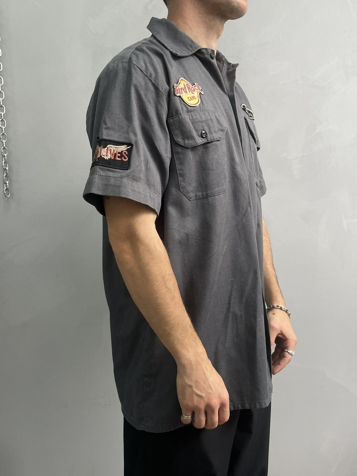Hard Rock Cafe Retro american Hard Rock cafe y2k shirt button up Size US L / EU 52-54 / 3 - 3 Thumbnail