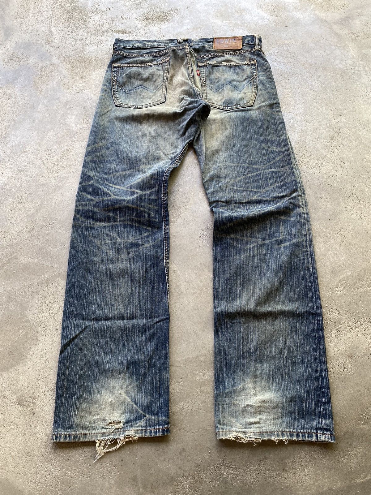 Edwin × If Six Was Nine Vintage Edwin Distressed Jeans Size US 34 / EU 50 - 2 Thumbnail