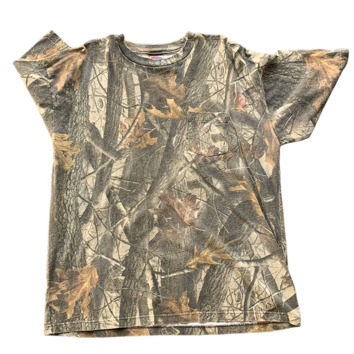 image of Mossy Oaks x Realtree Vintage Y2K Mossy Oak Realtree Tee in Brown, Men's (Size 2XL)