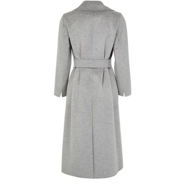 MAX MARA Paola Belted Gray Wool Long Coat New & Authentic (W