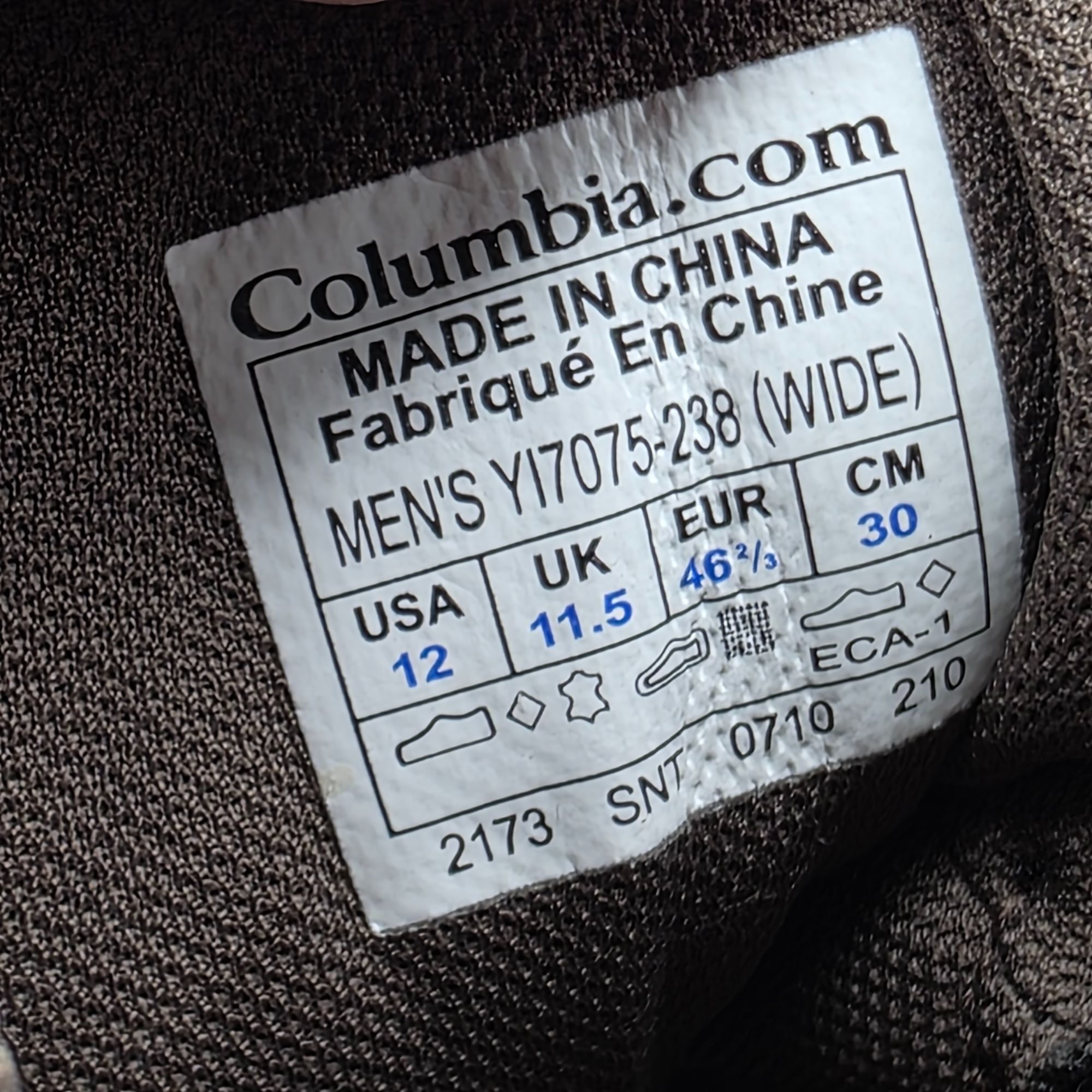 Columbia Columbia Dillon Ridge Mens 12 Brown Wide Hiking Boots Campin Size US 12 / EU 45 - 6 Thumbnail