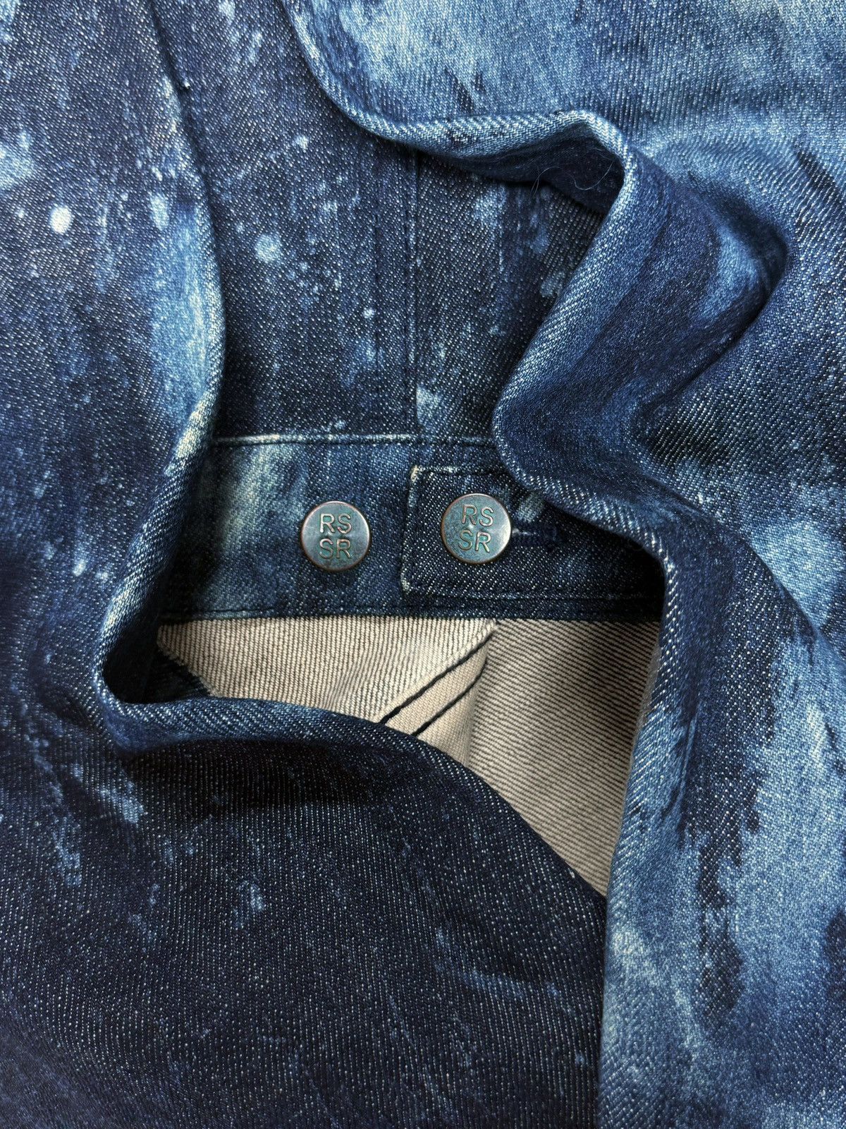 Raf Simons × Sterling Ruby SS2010 Raf Simons x Sterling Ruby Crystal Blue Denim Jacket Size US S / EU 44-46 / 1 - 5 Thumbnail