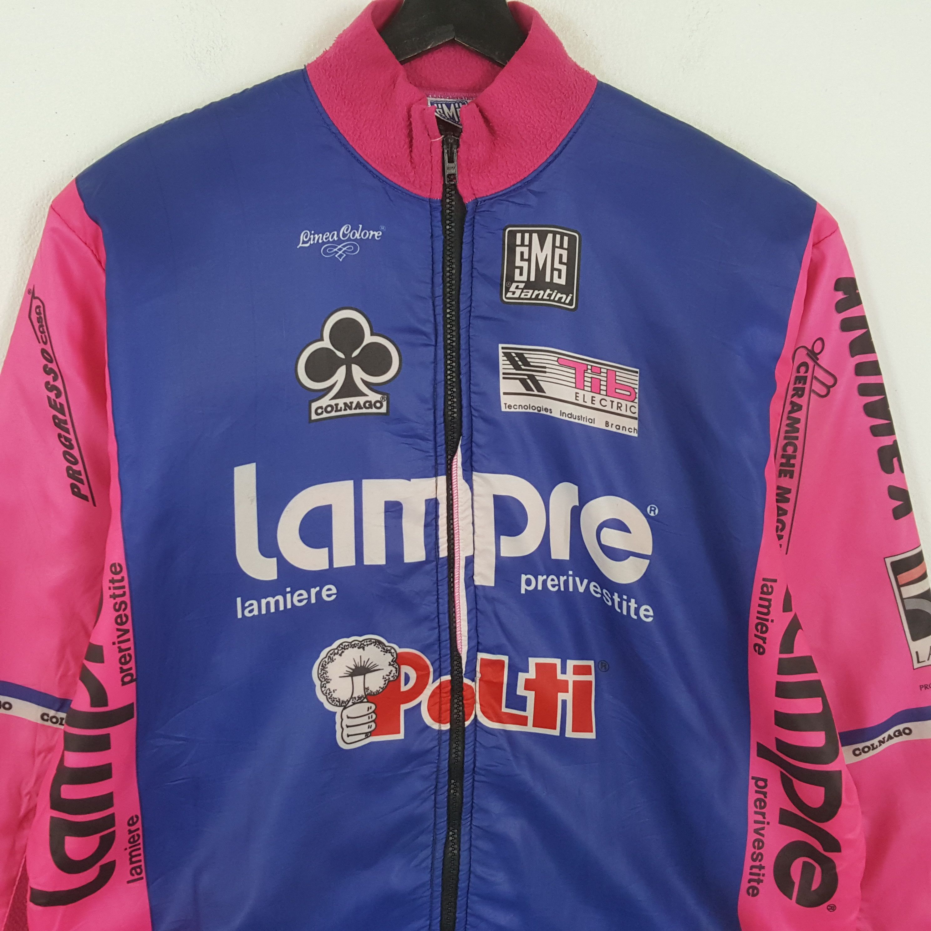 Vintage SMS SANTINI LAMPRE Sports Style Jacket Size US L / EU 52-54 / 3 - 2 Thumbnail