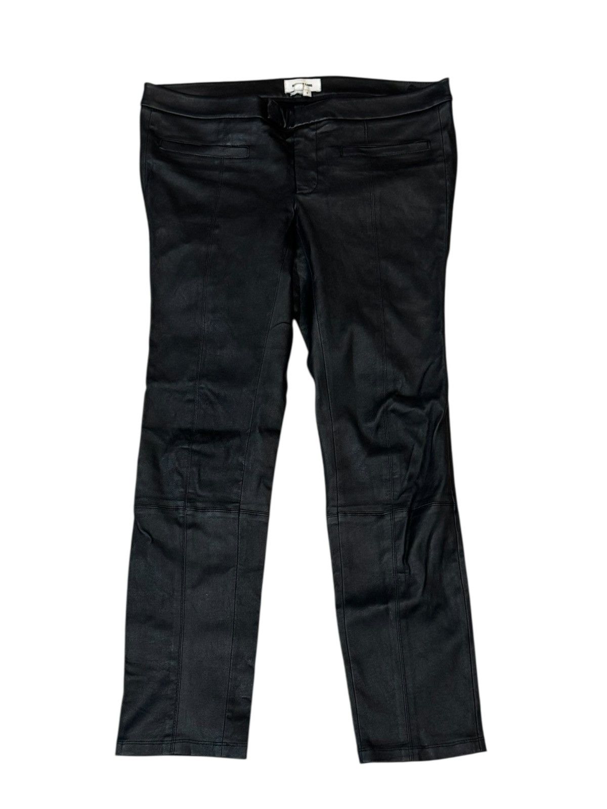 Helmut Lang Helmut Lang Skinny Biker Leather Jeans Trousers 4 W32 L27 Size 32" / US 10 / IT 46 - 1 Thumbnail