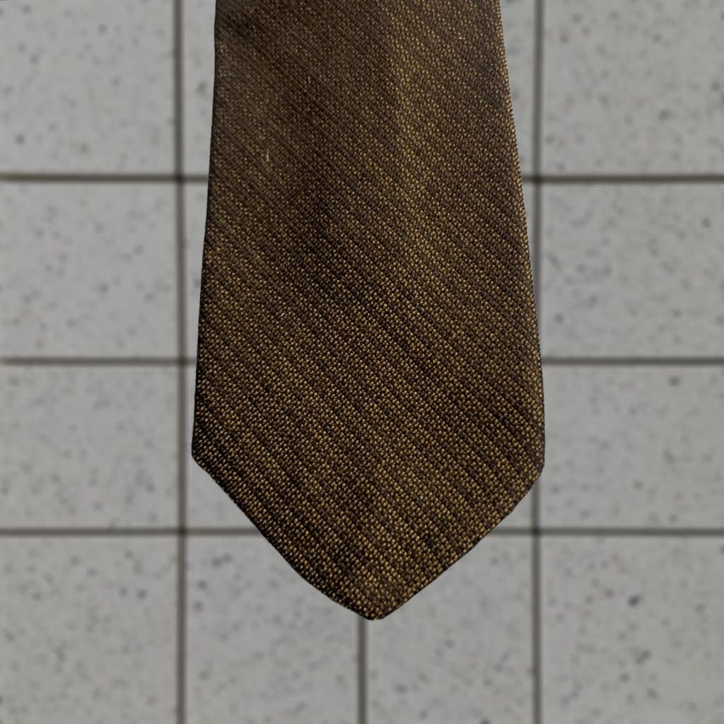 MCM VTG Julliard Skinny Tie MCM Woven Silk Slim Necktie Dark Gray Green 1.6x55 Charcoal Green, Vintage, Designer, Mens, One Size, Silk, Necktie Size ONE SIZE - 1 Thumbnail