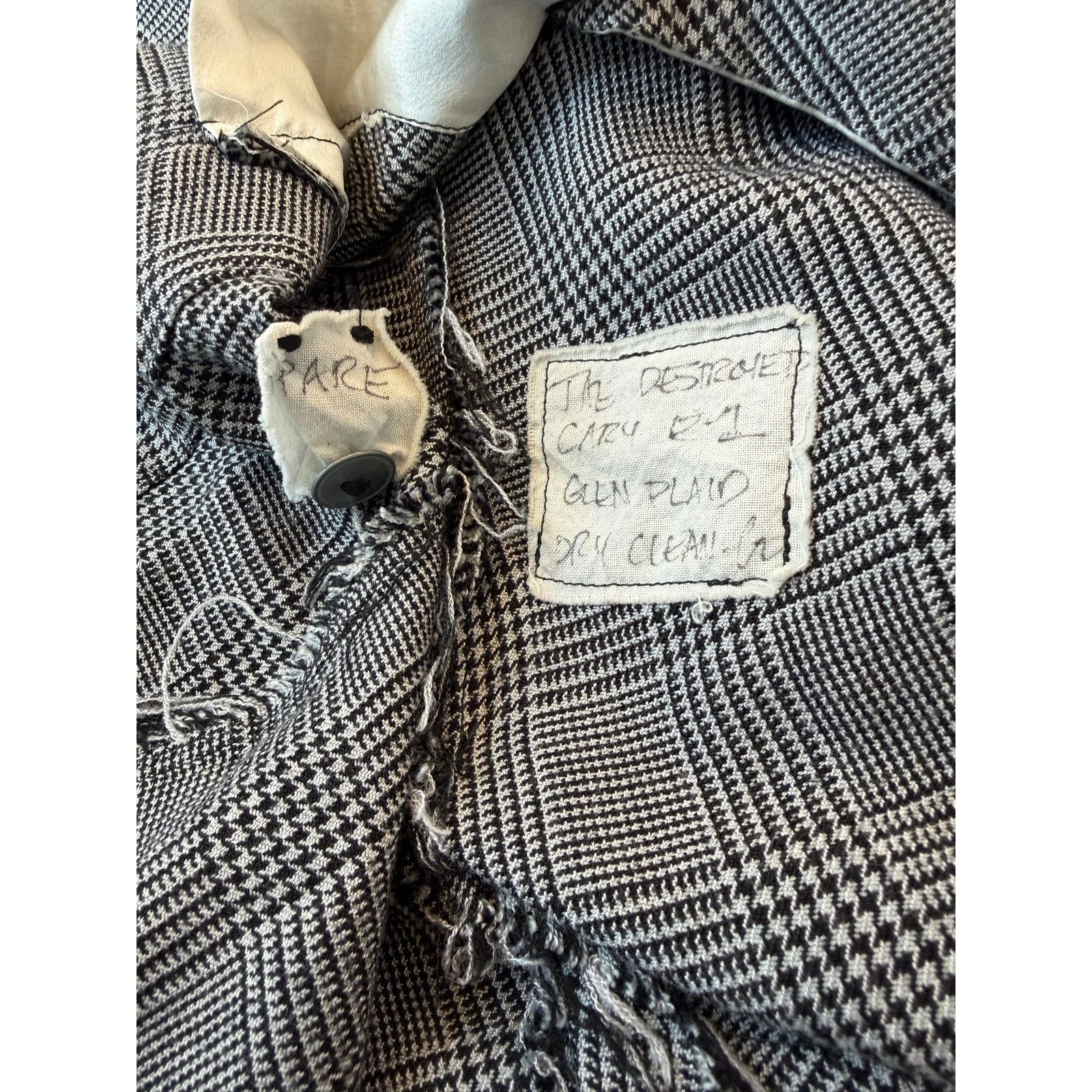 Greg Lauren Greg Lauren The Destroyed Cary G-1 Glen Plaid Coat Size US M / EU 48-50 / 2 - 6 Thumbnail