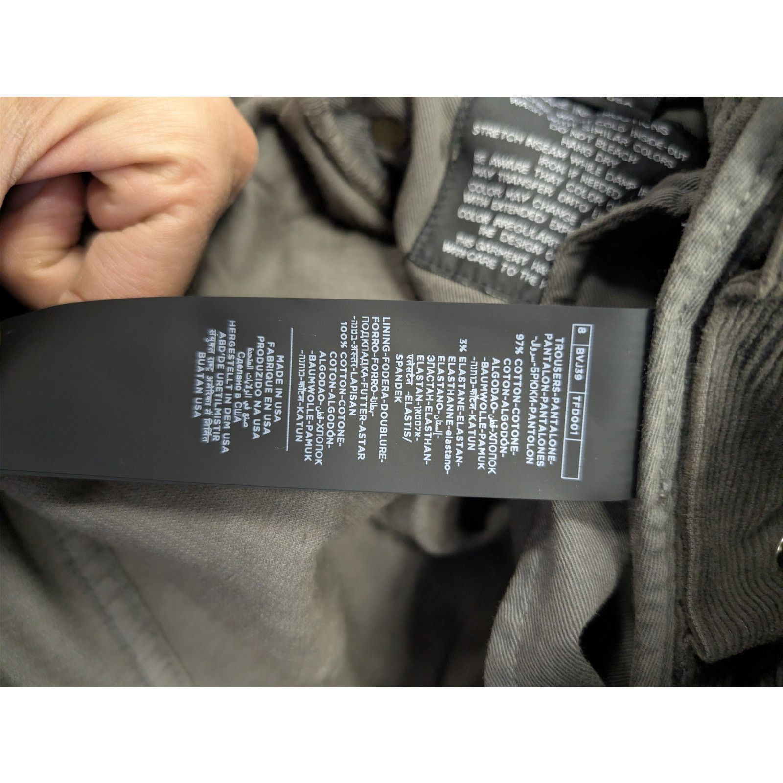 Tom Ford o1rshd1 Slim Fit Denim Jeans in Charcoal Size US 32 / EU 48 - 18 Thumbnail