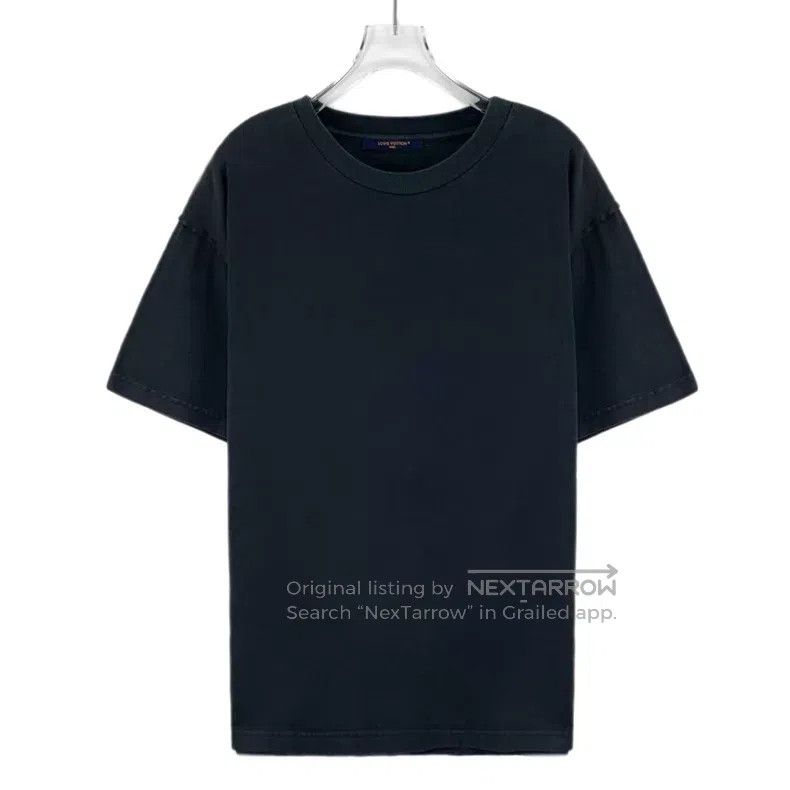 Louis Vuitton Louis Vuitton 24 Black Instructions Cotton Crew Neck Short Size US XL / EU 56 / 4 - 1 Thumbnail