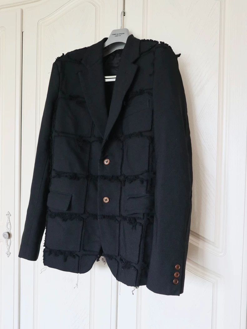 Comme des Garcons Comme Des Garcons Black polyester checkered suit 2502-Nex Size US M / EU 48-50 / 2 - 2 Thumbnail