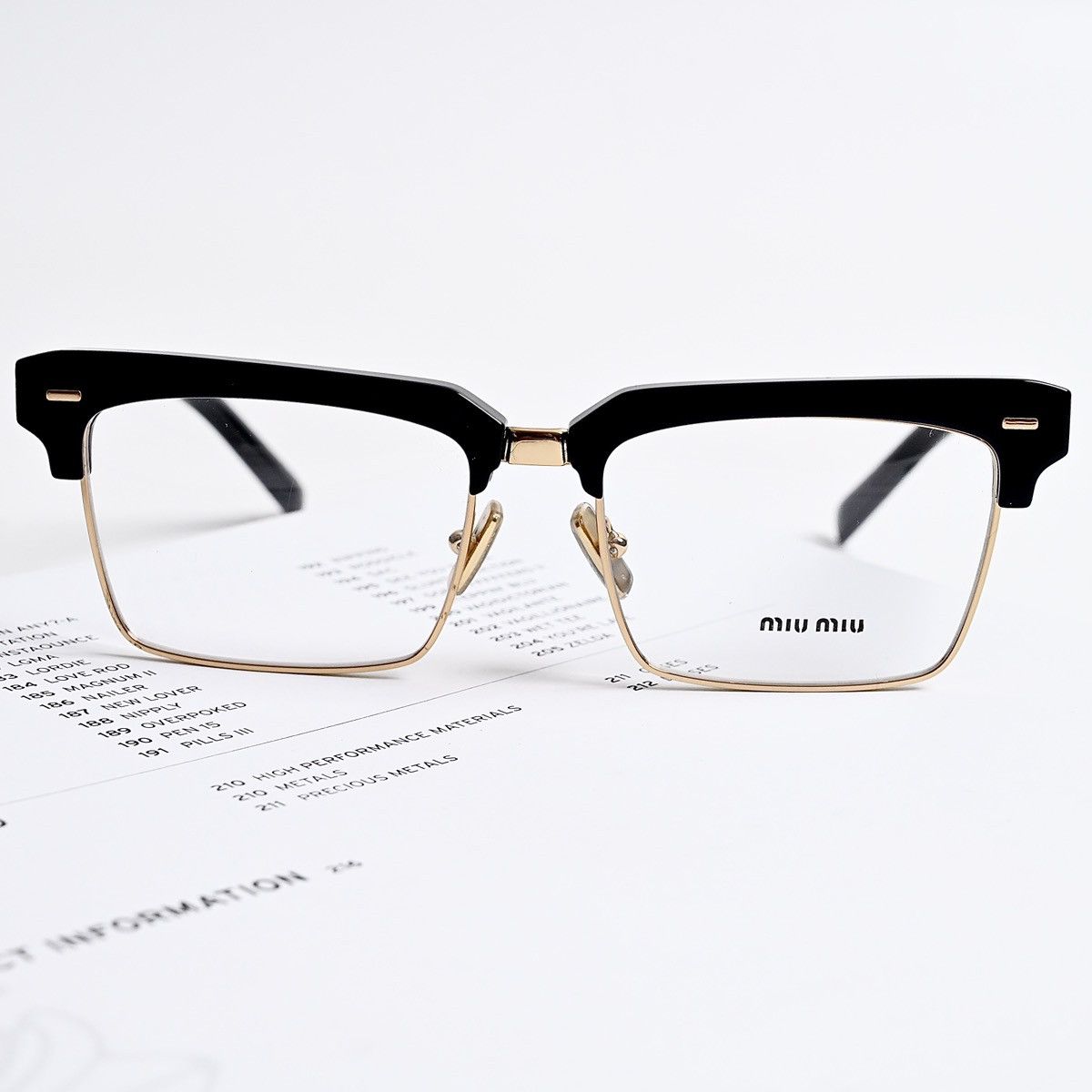 Miu Miu MIU MIU 0MU 11XV GLASSES Size ONE SIZE - 10 Thumbnail