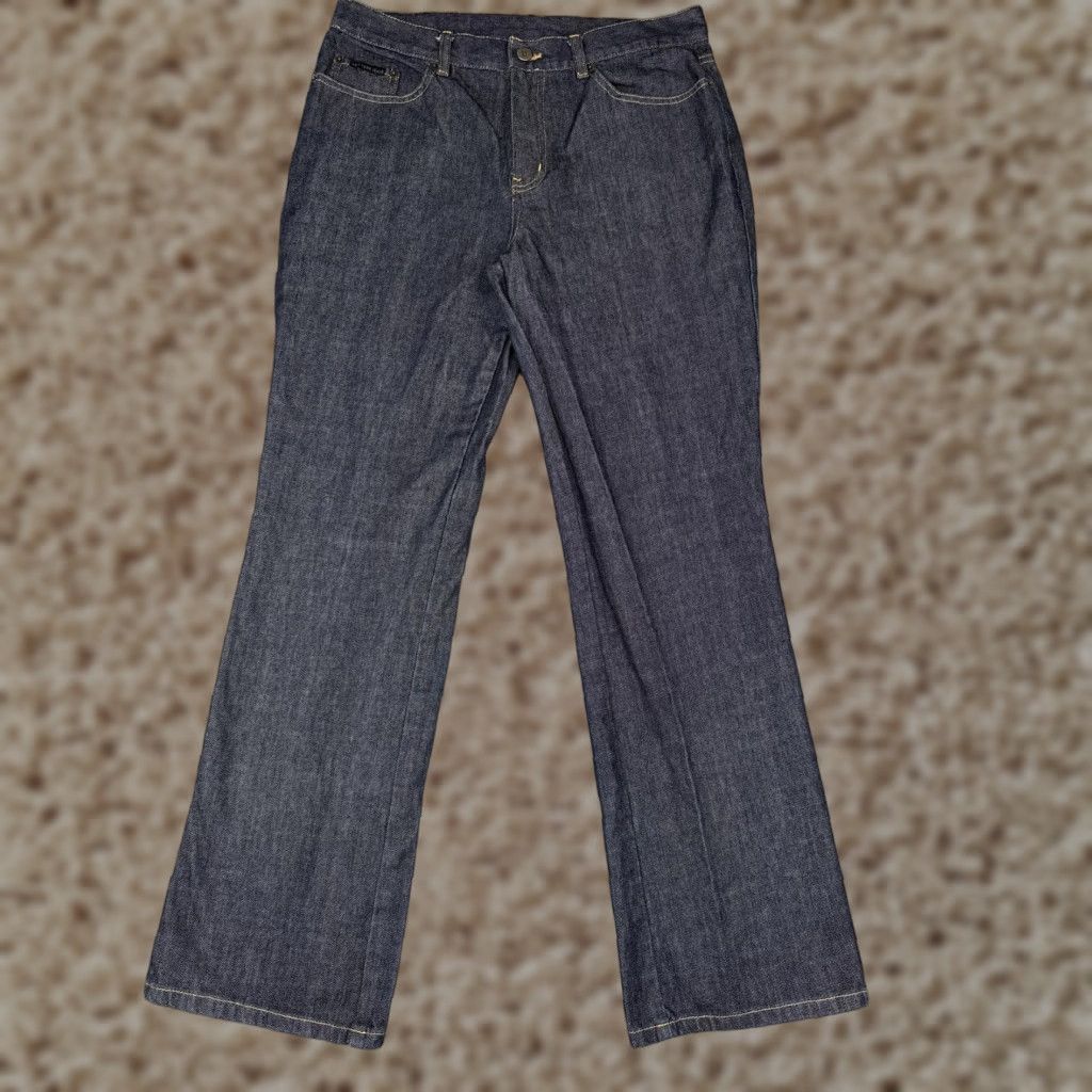 Denime New York Jeans Women’s 12 Dark Wash Denim Straight Leg 31x31 100% Cotton Blue Size 34" / US 12 / IT 48 - 1 Thumbnail
