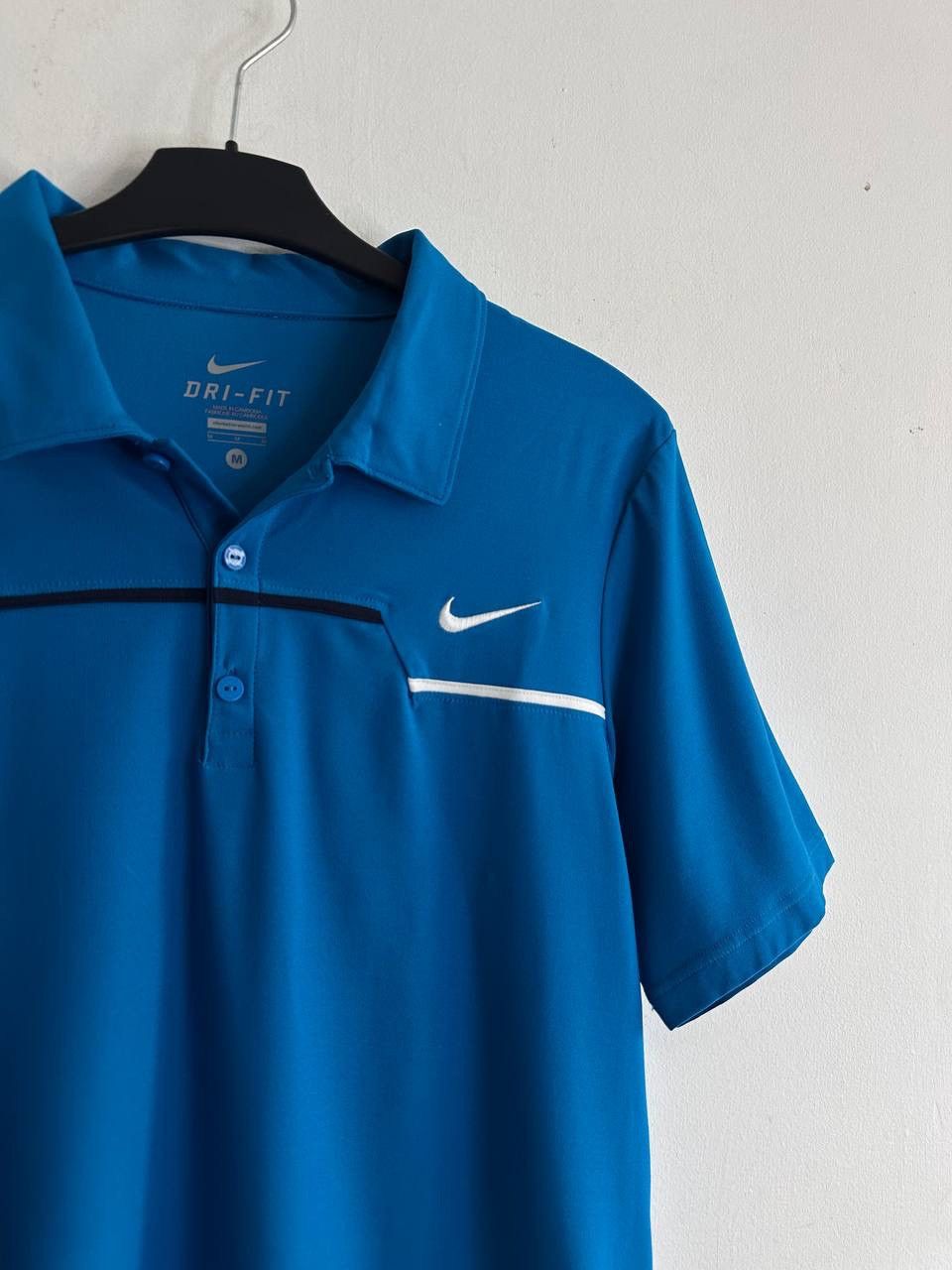 Nike Nike Dri-FIT Polo Shirt Blue Short Sleeve Tennis Top Rafa RF Size US M / EU 48-50 / 2 - 2 Thumbnail