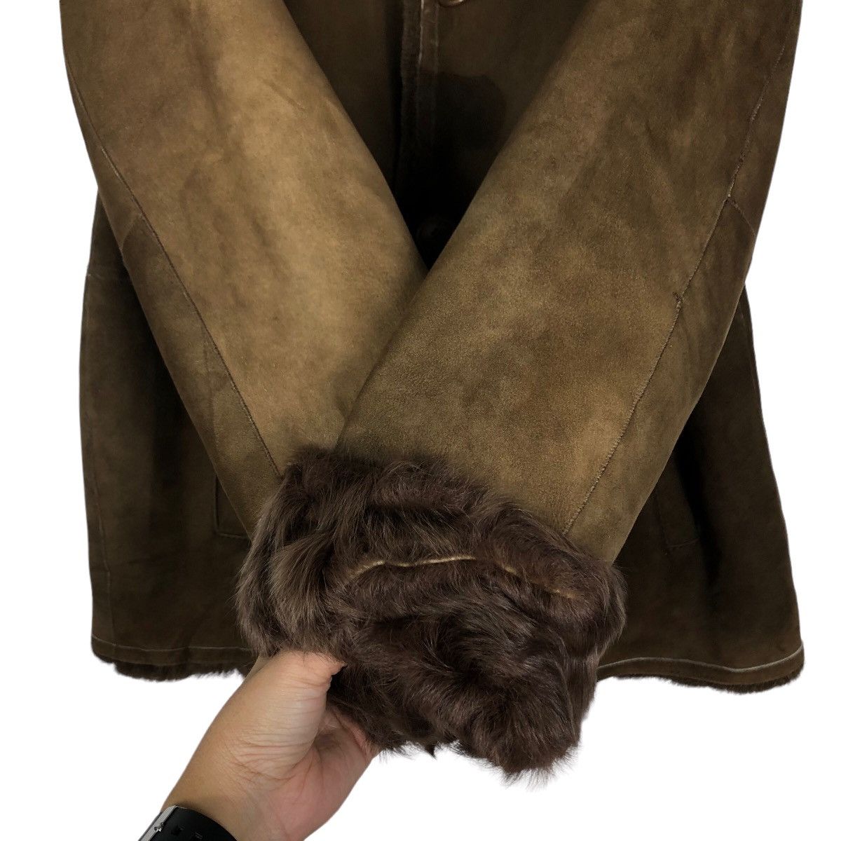 Japanese Brand 🔥90’s Vintage Leather Shearling Jacket Mink Fur Lining Size US M / EU 48-50 / 2 - 13 Thumbnail