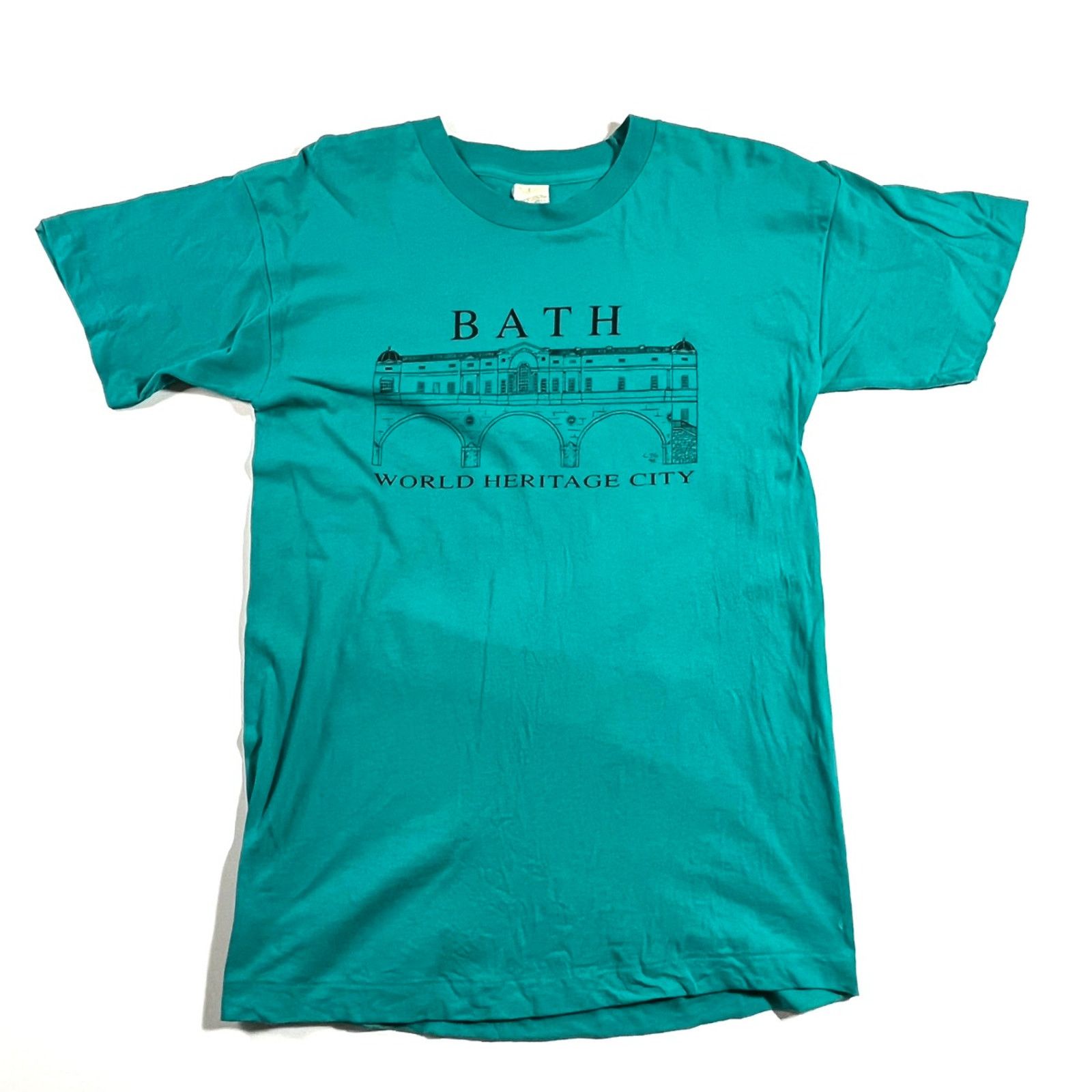 Vintage Vintage 1990’s Screen Stars Bath Historic City Graphic Tee S Size US S / EU 44-46 / 1 - 1 Thumbnail