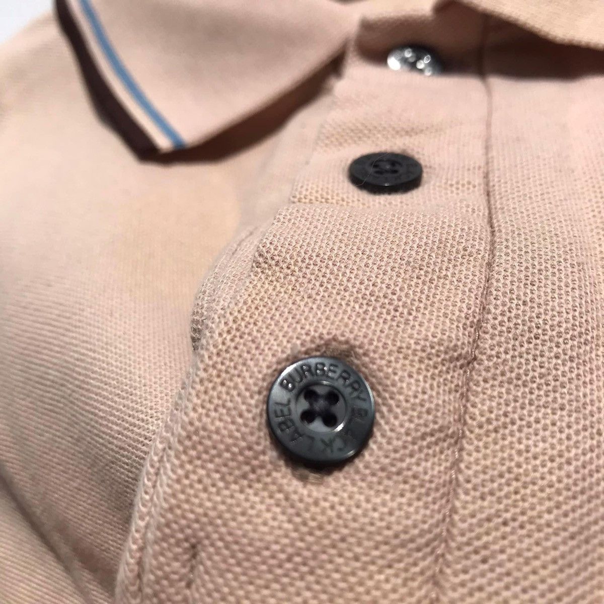 Burberry × Other UK Burberry London Black Label Polo shirt in Beige cream brown Size US M / EU 48-50 / 2 - 3 Thumbnail