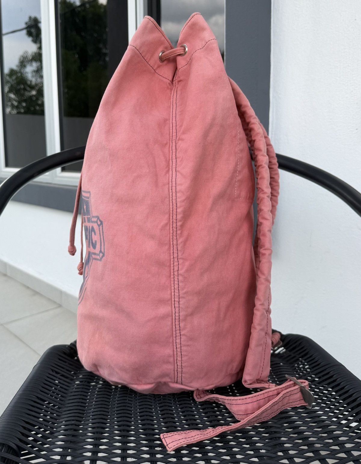 Hysteric Glamour Hysteric Pink Canvas Drawstring Backpack Y2K Archive Bag Size ONE SIZE - 12 Thumbnail