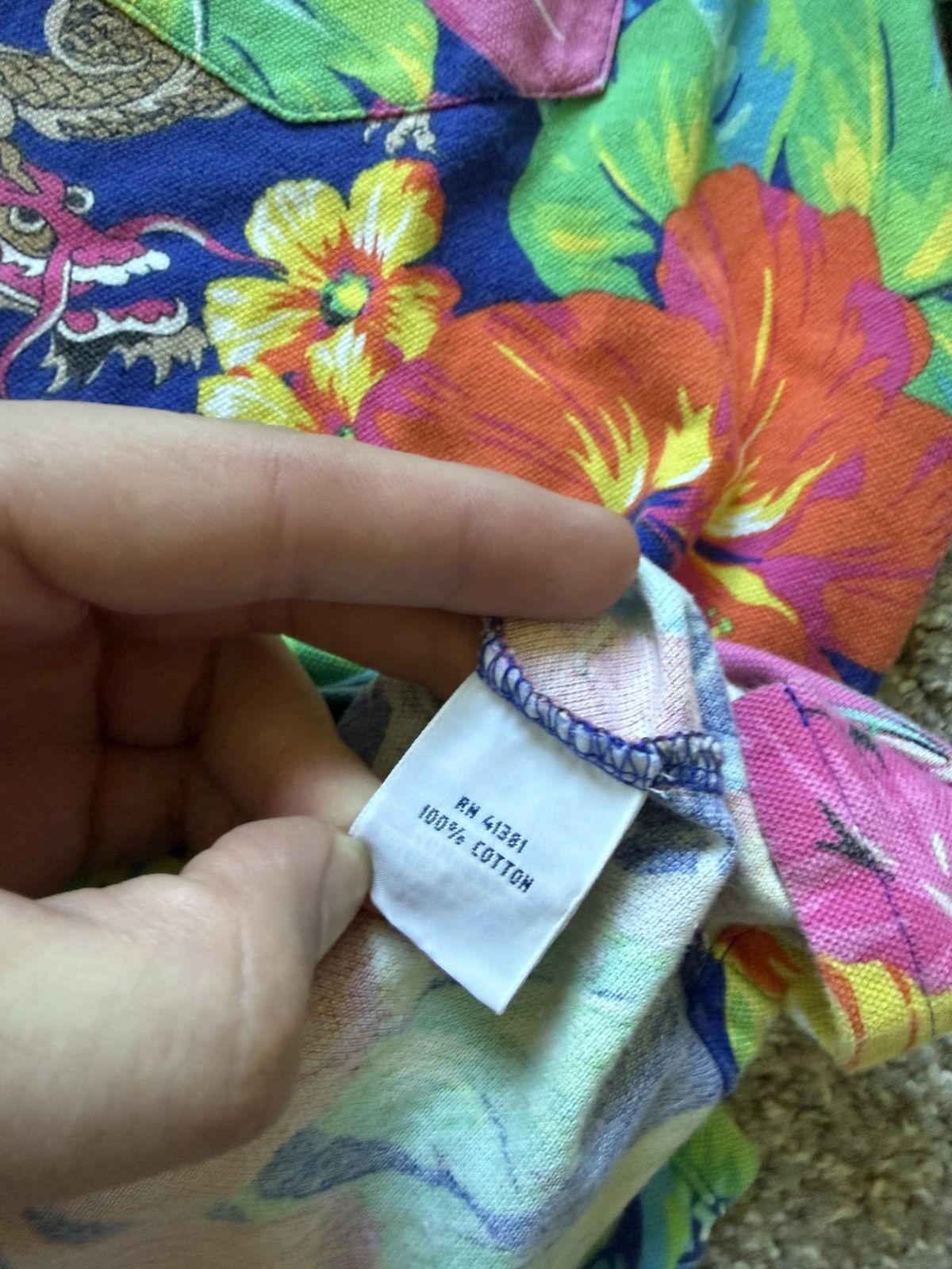 Polo Ralph Lauren Polo Ralph Lauren Hawaiian Dragon Print Polo Shirt Size US M / EU 48-50 / 2 - 5 Thumbnail