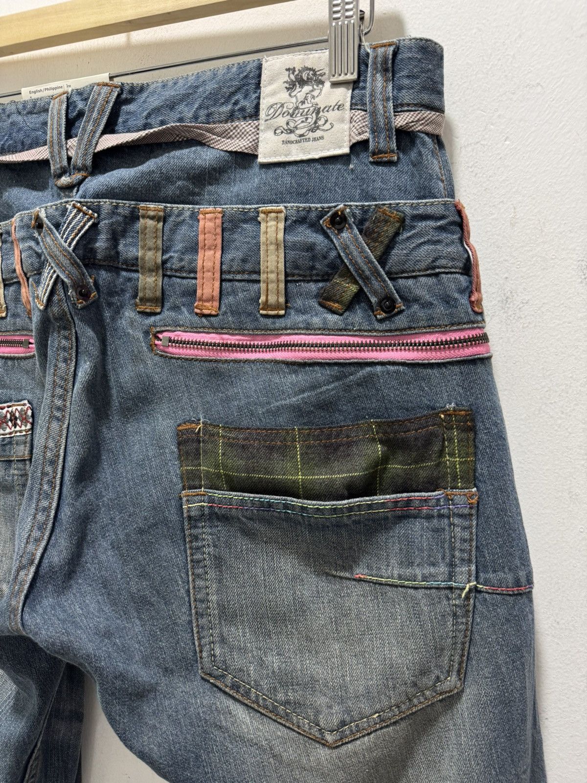 Japanese Brand JAPANESE DOMINATE HANDCRAFTED DOUBLE WAIST DISTRESSED JEANS Size US 32 / EU 48 - 5 Thumbnail