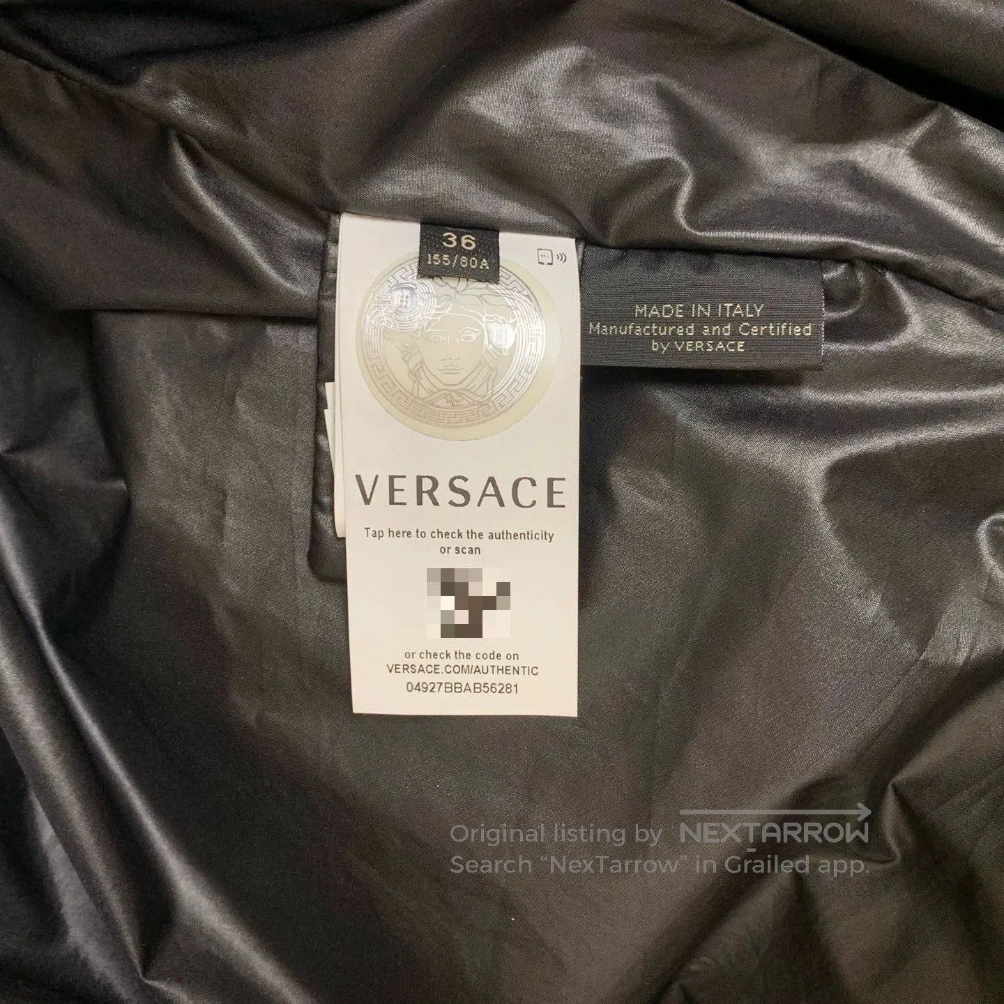 Versace Versace Gold Baroque Print Down Jacket. Size US XS / EU 42 / 0 - 4 Thumbnail