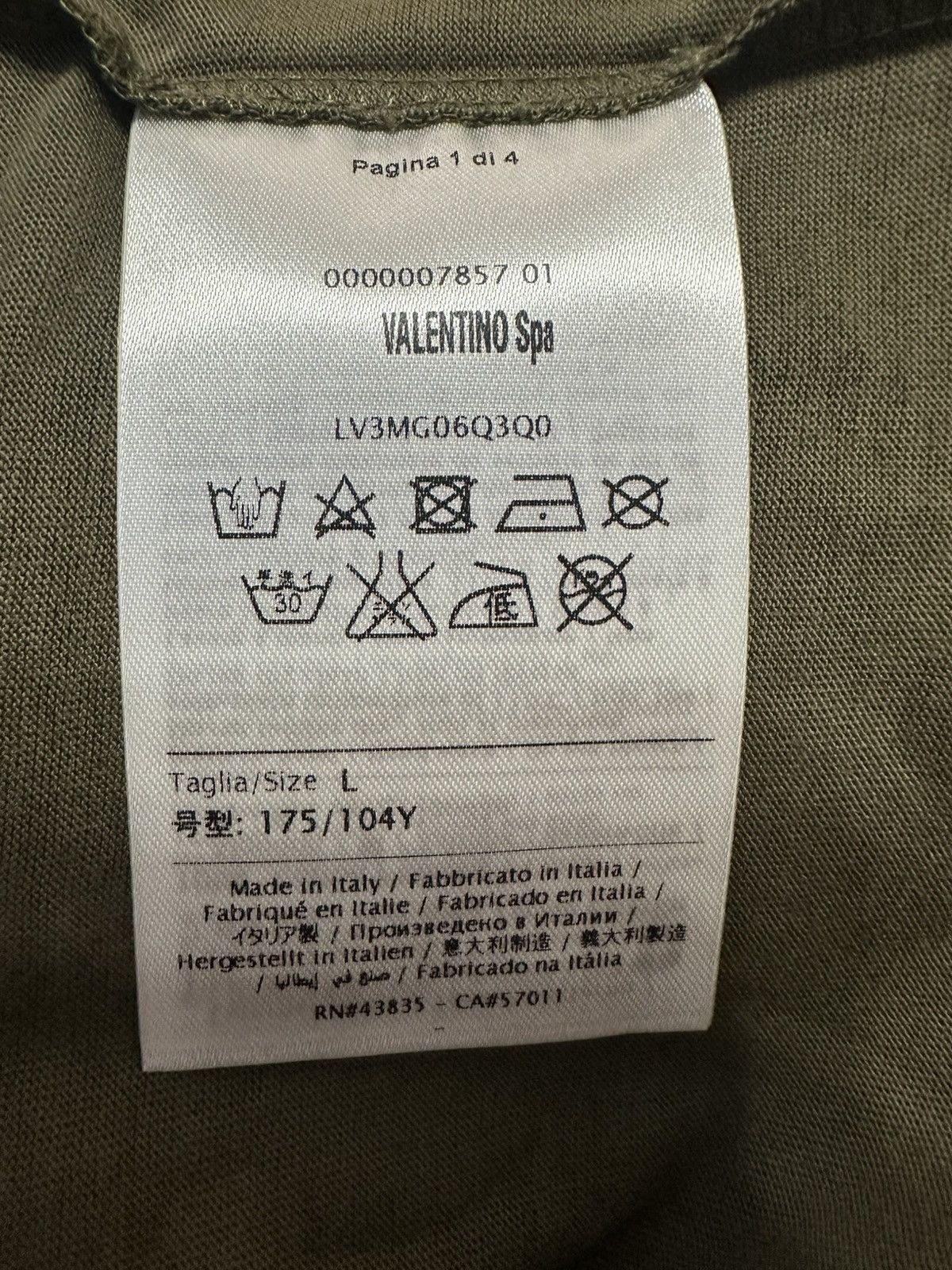 Valentino Valentino Camouflage Star Print T-Shirt Size US L / EU 52-54 / 3 - 8 Thumbnail