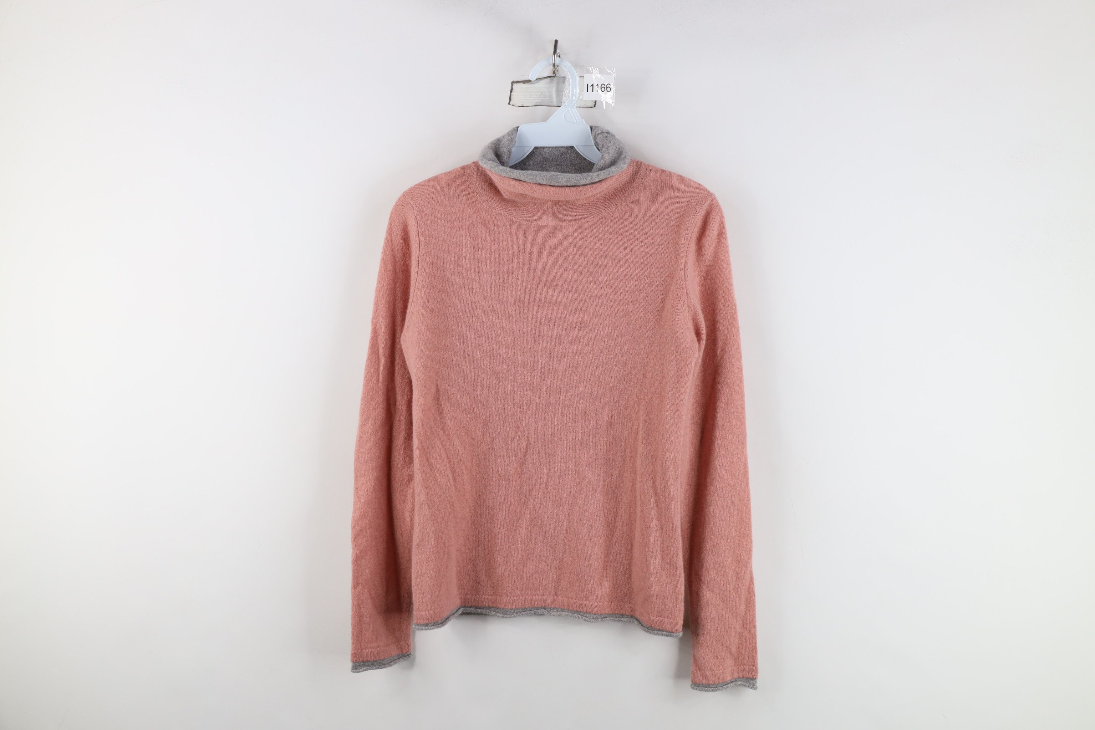 Magaschoni Magaschoni Cashmere Knit Layered Turtleneck Sweater Pink Size XS / US 0-2 / IT 36-38 - 1 Thumbnail
