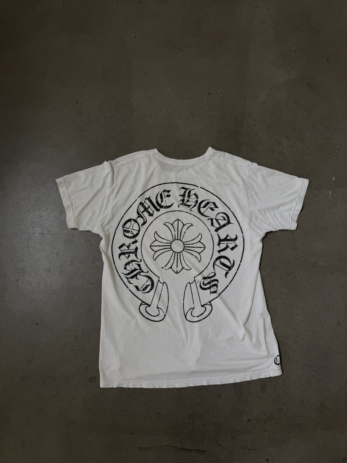 Chrome Hearts Chrome Hearts Horse Shoe Logo Tee White Size US L / EU 52-54 / 3 - 1 Thumbnail