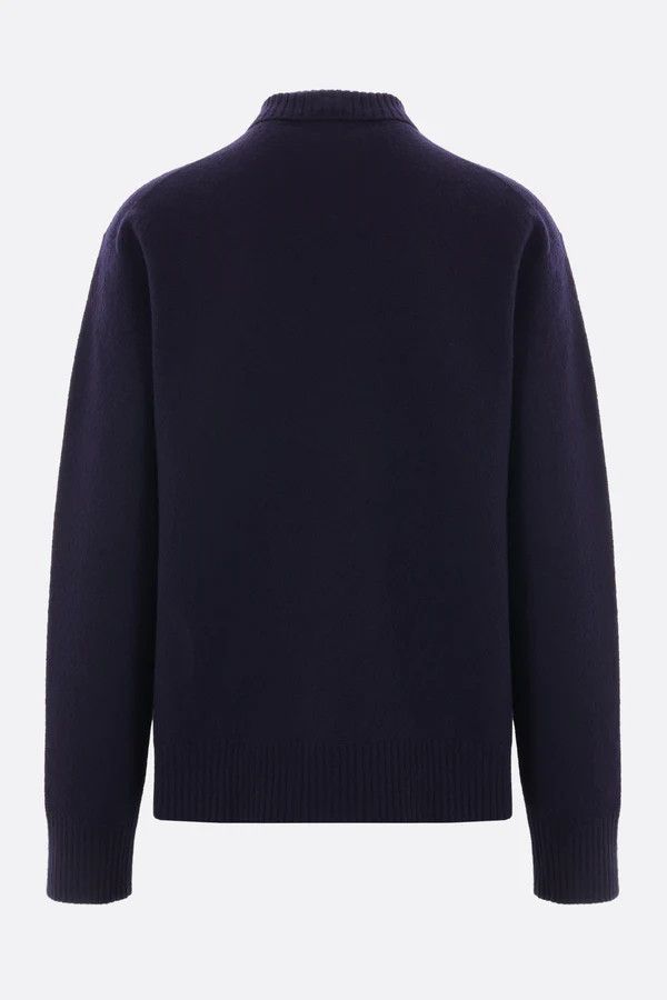 o1s22i1n1024 High-Neck Wool Pullover Sweater in Blue