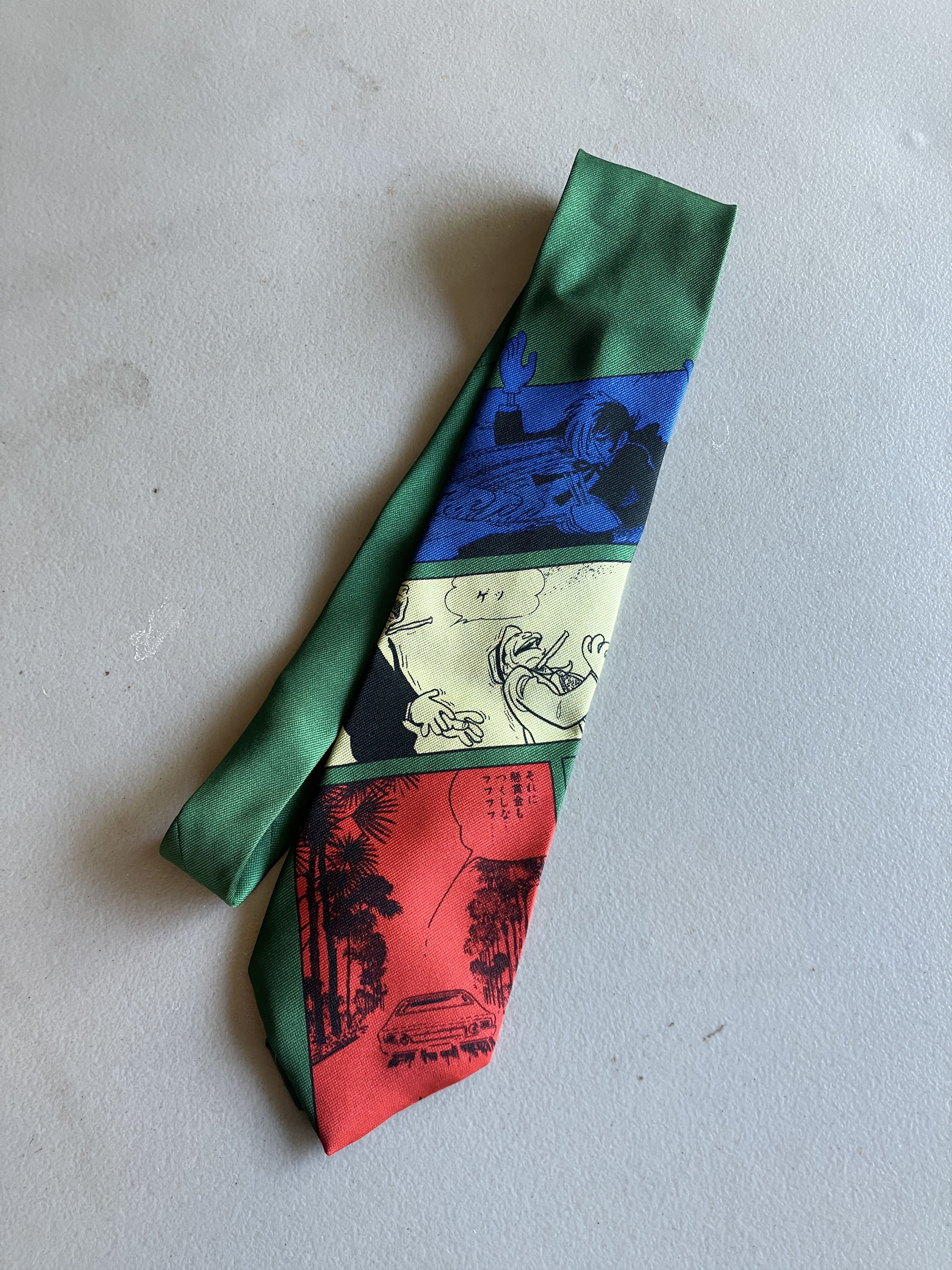 Yohji Yamamoto SS18 “南無阿弥陀仏” Square Tie | Grailed