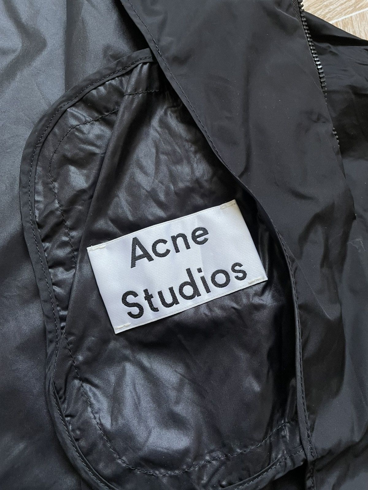 Acne Studios Acne Studios Wildfred New SS15 Nylon Metal Black Jacket 46 Size US S / EU 44-46 / 1 - 16 Thumbnail