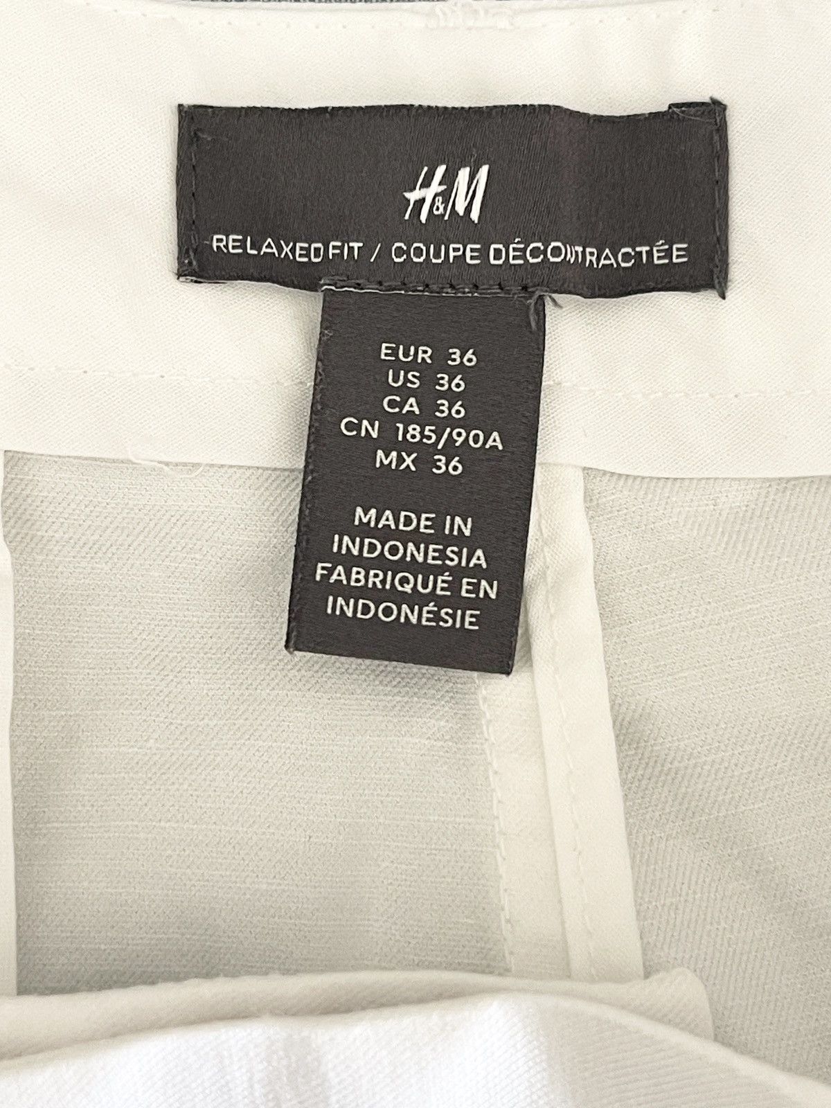 H&M STEAL! H&M White Chino Pants (Size 36) Size US 36 / EU 52 - 5 Thumbnail